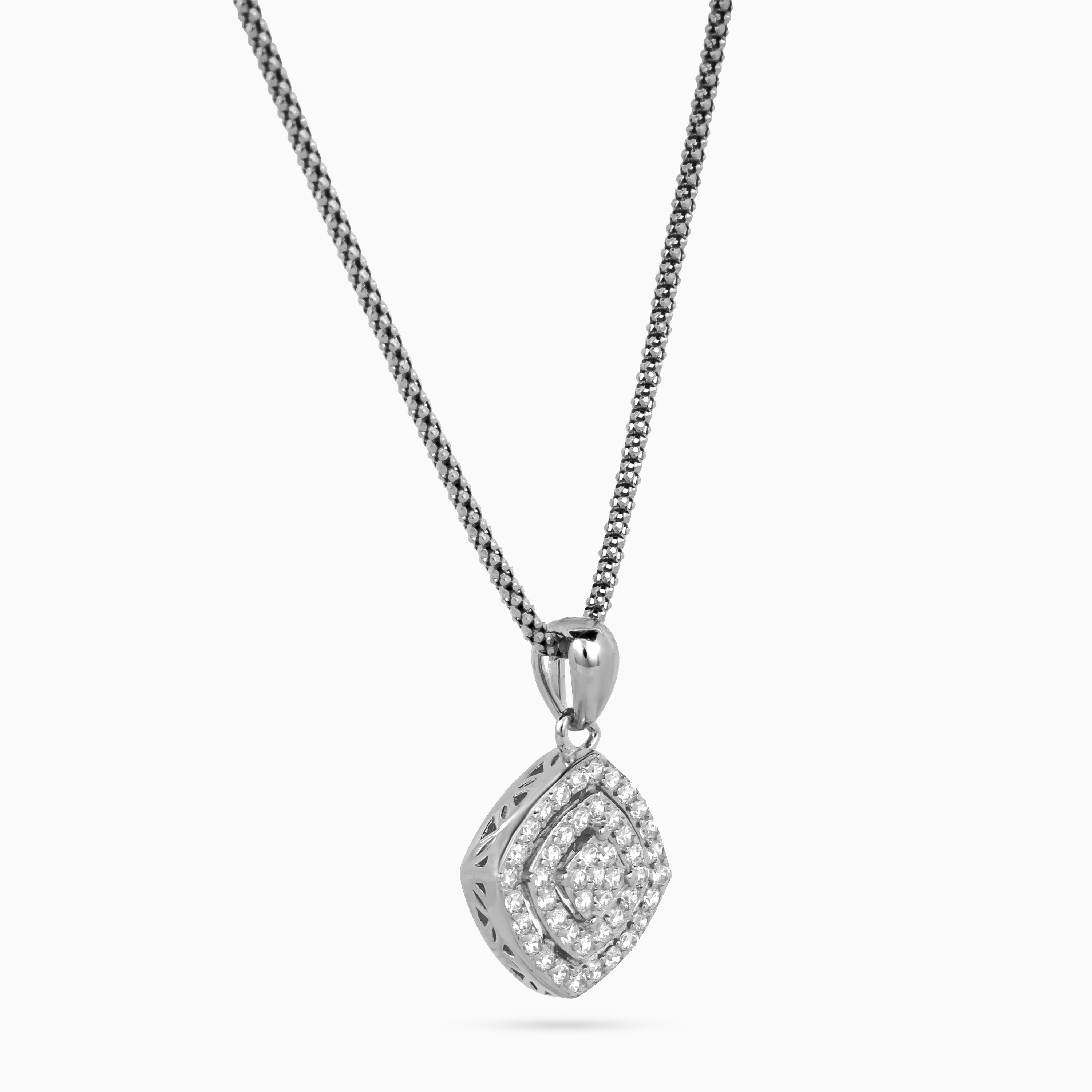 Constellation Pavé Cushion Pendant Set