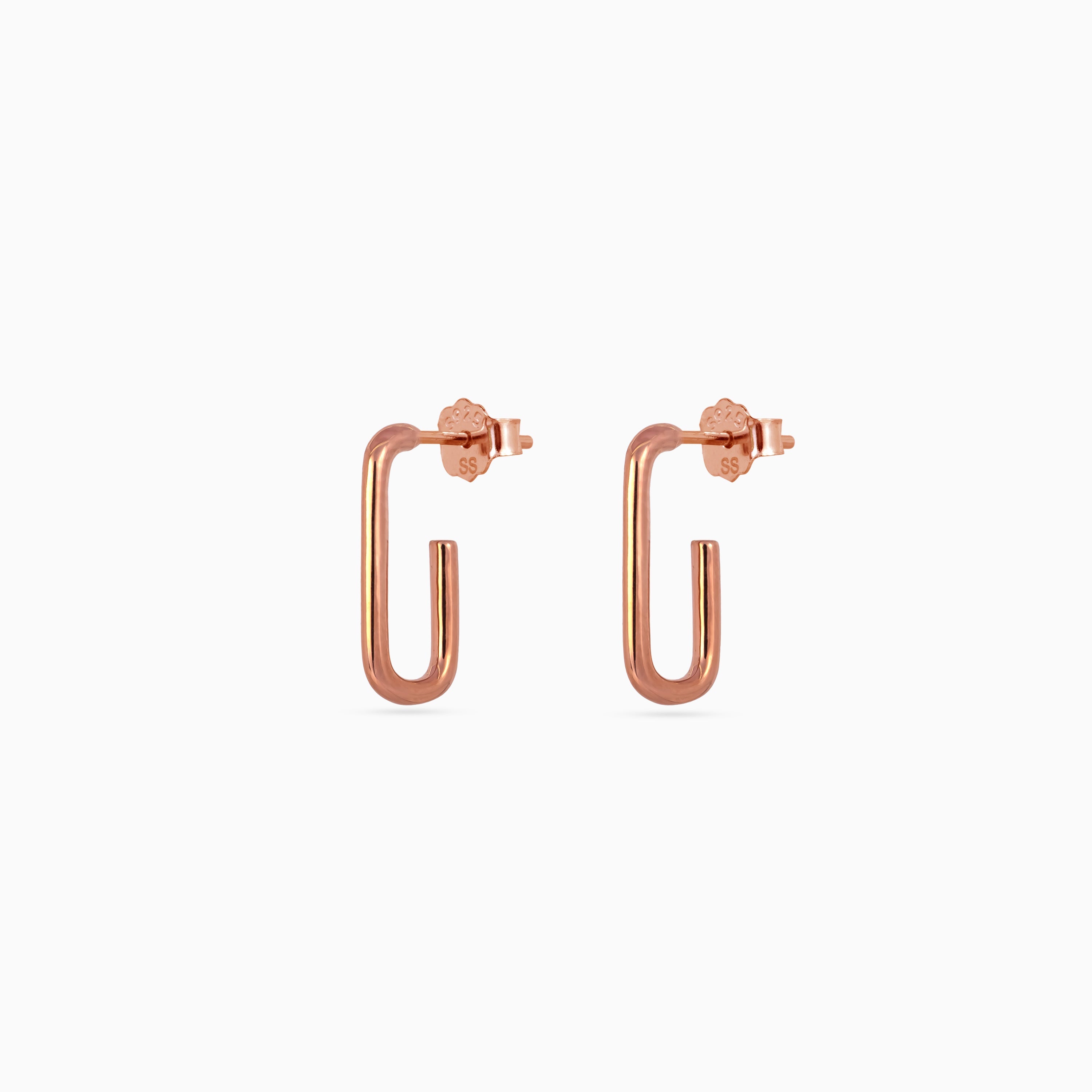 Rose gold U Hoop Minis