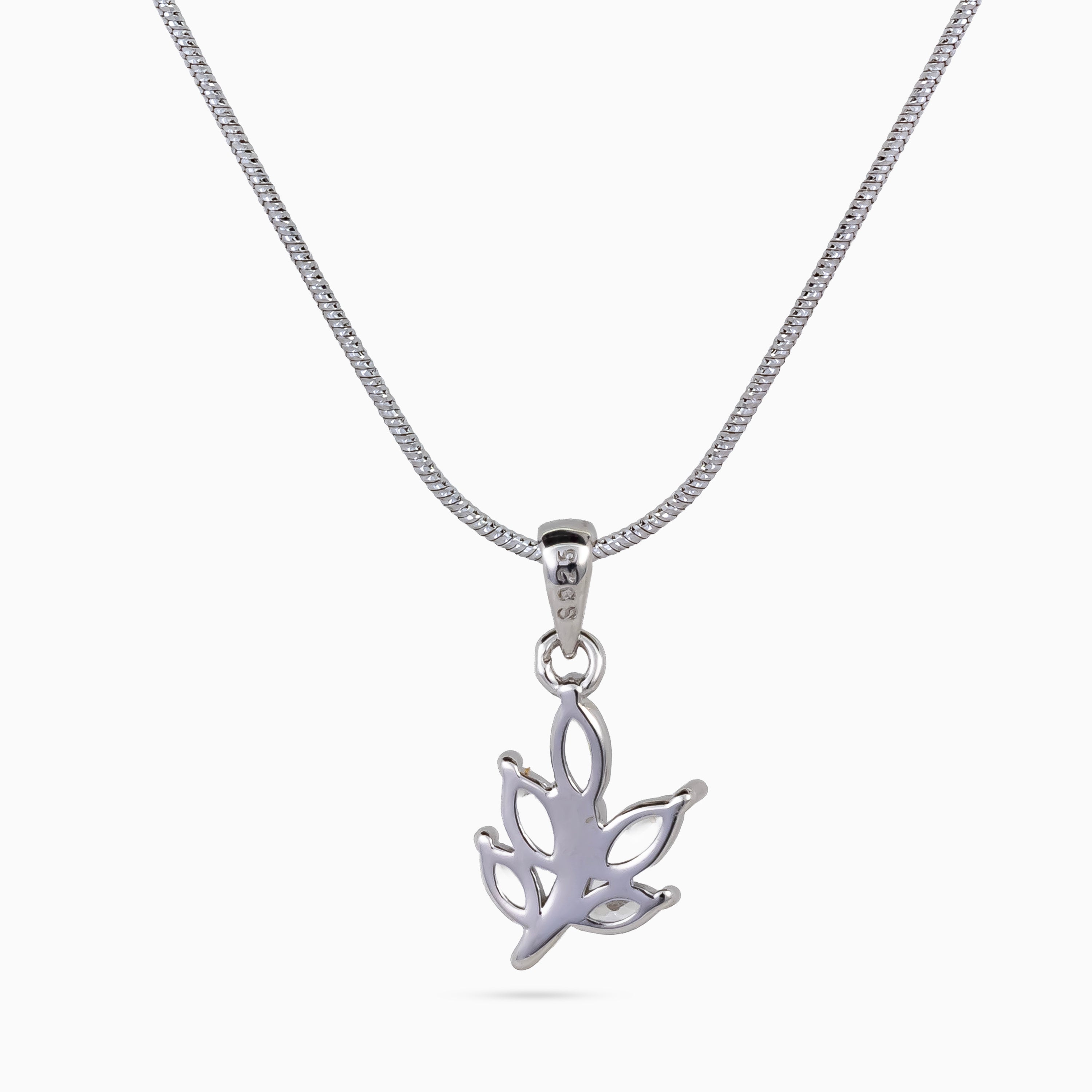 Crystal Leaf Trio Pendant Set