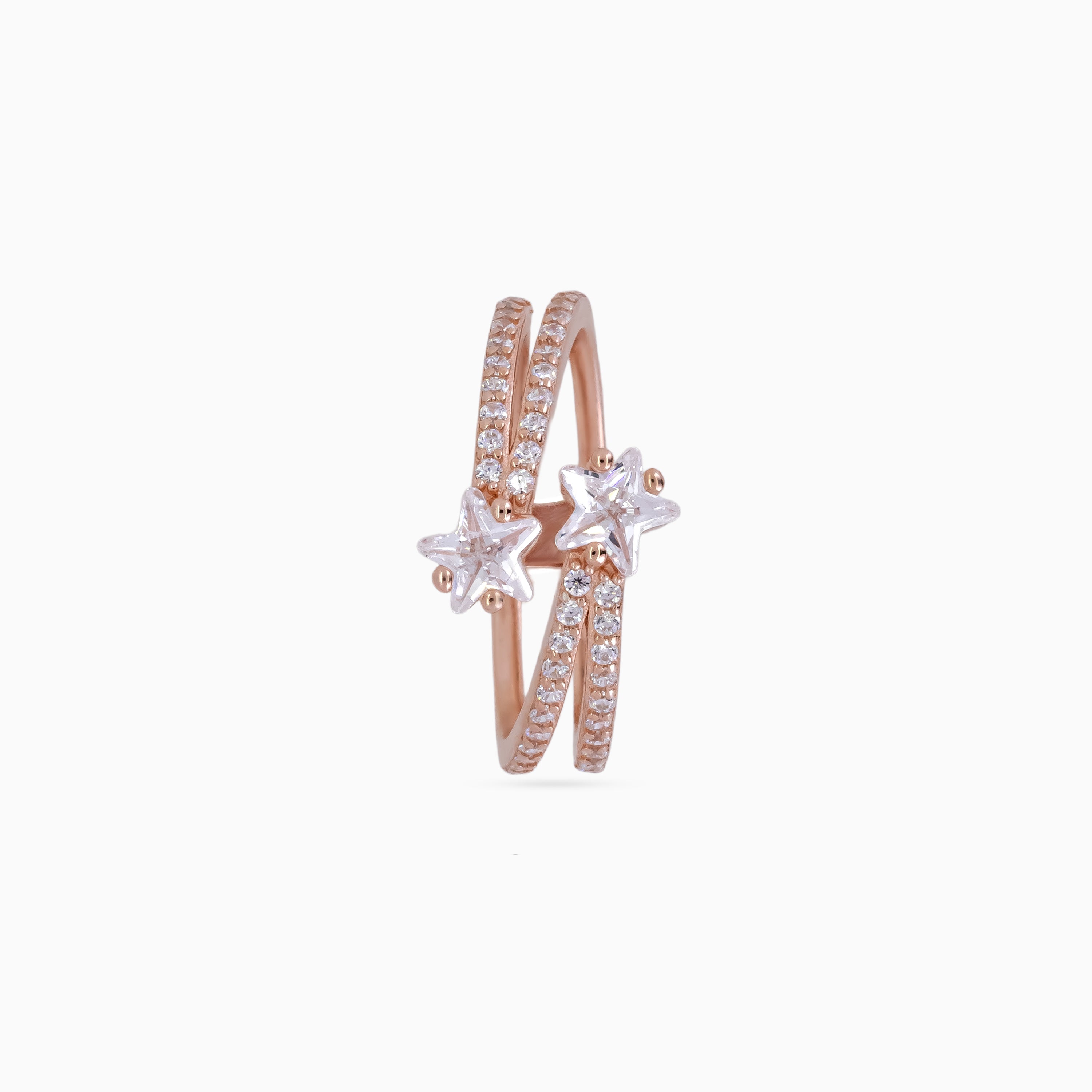 Twin Shooting Stars Ring