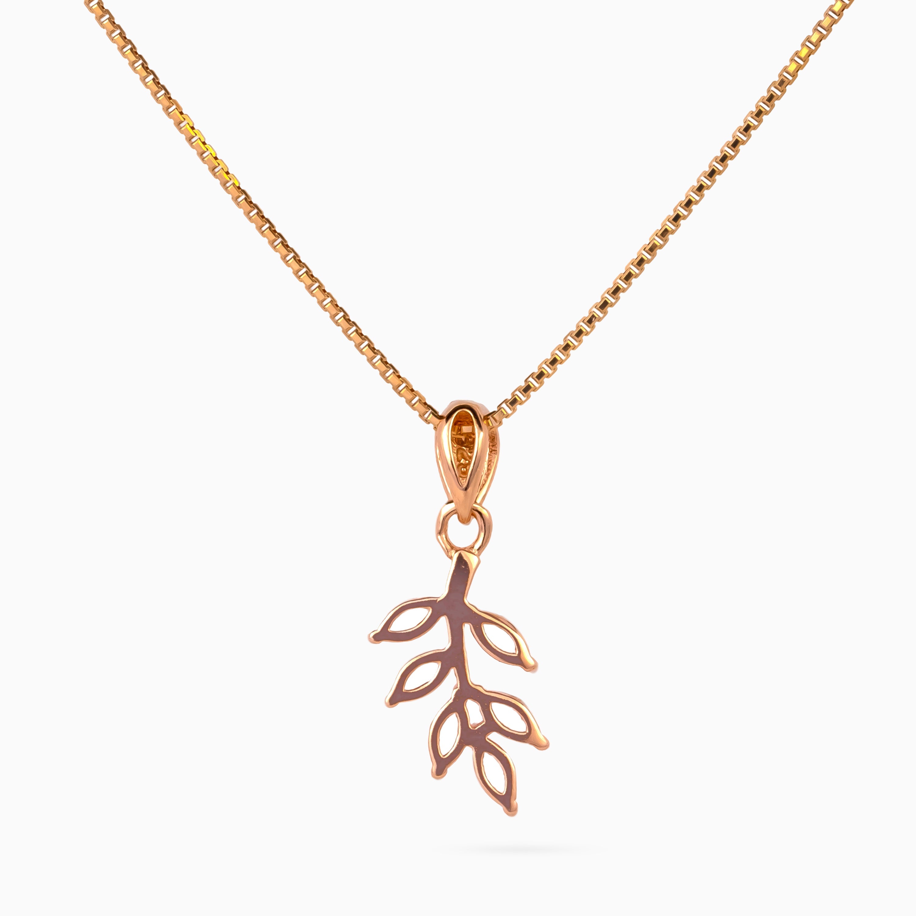 Crystal Leaflet Pendant Set