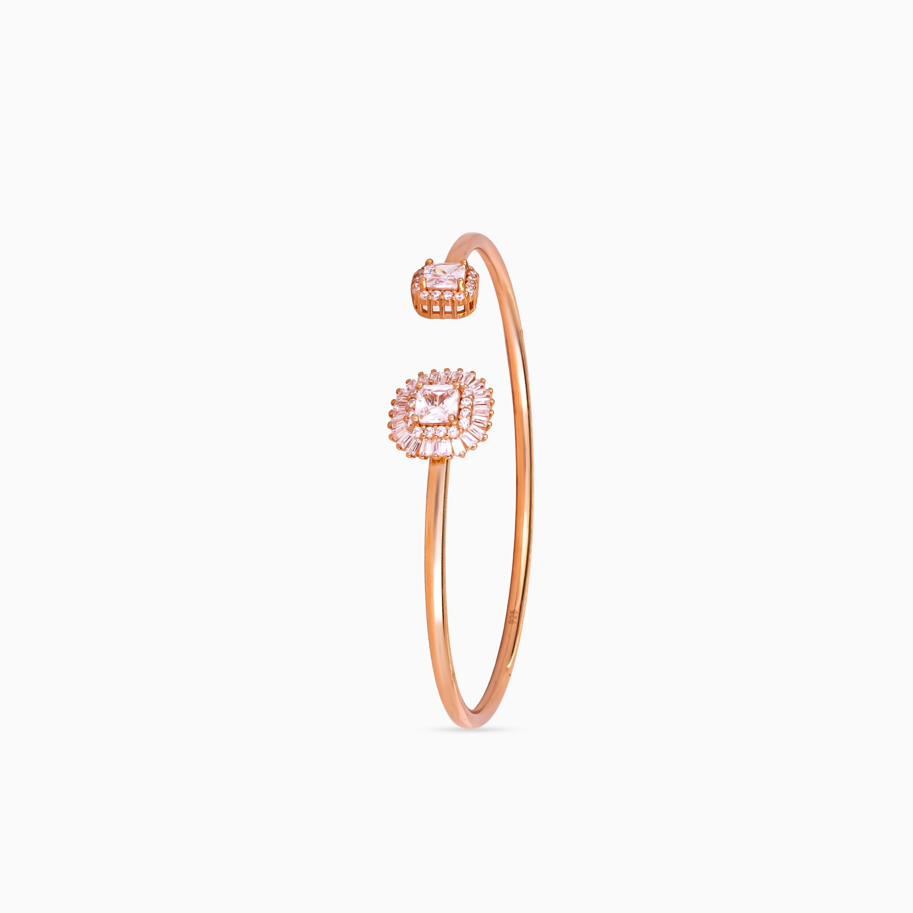 Octagon & Pear Halo Bangle