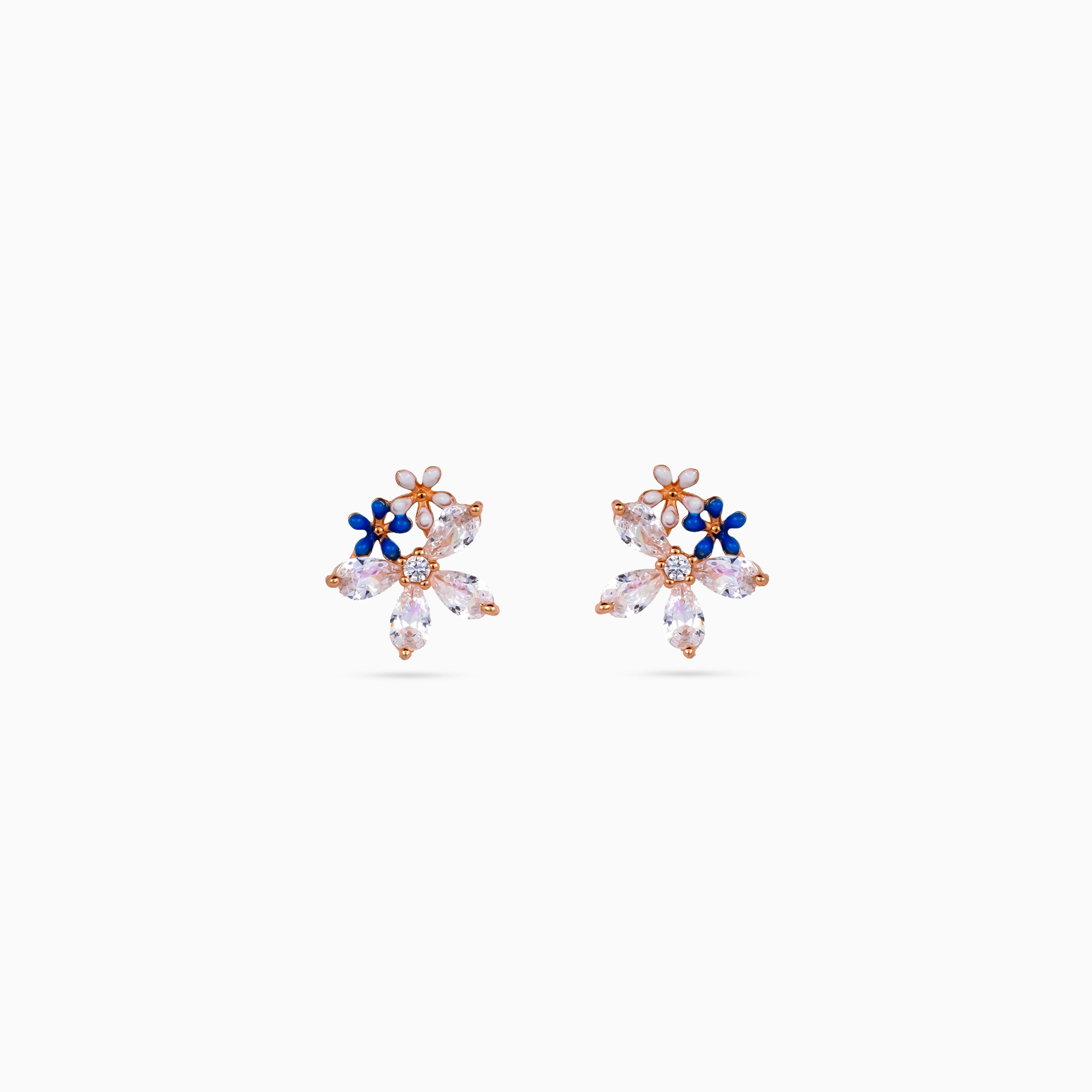 Azure Blossom Cluster Pendant Set