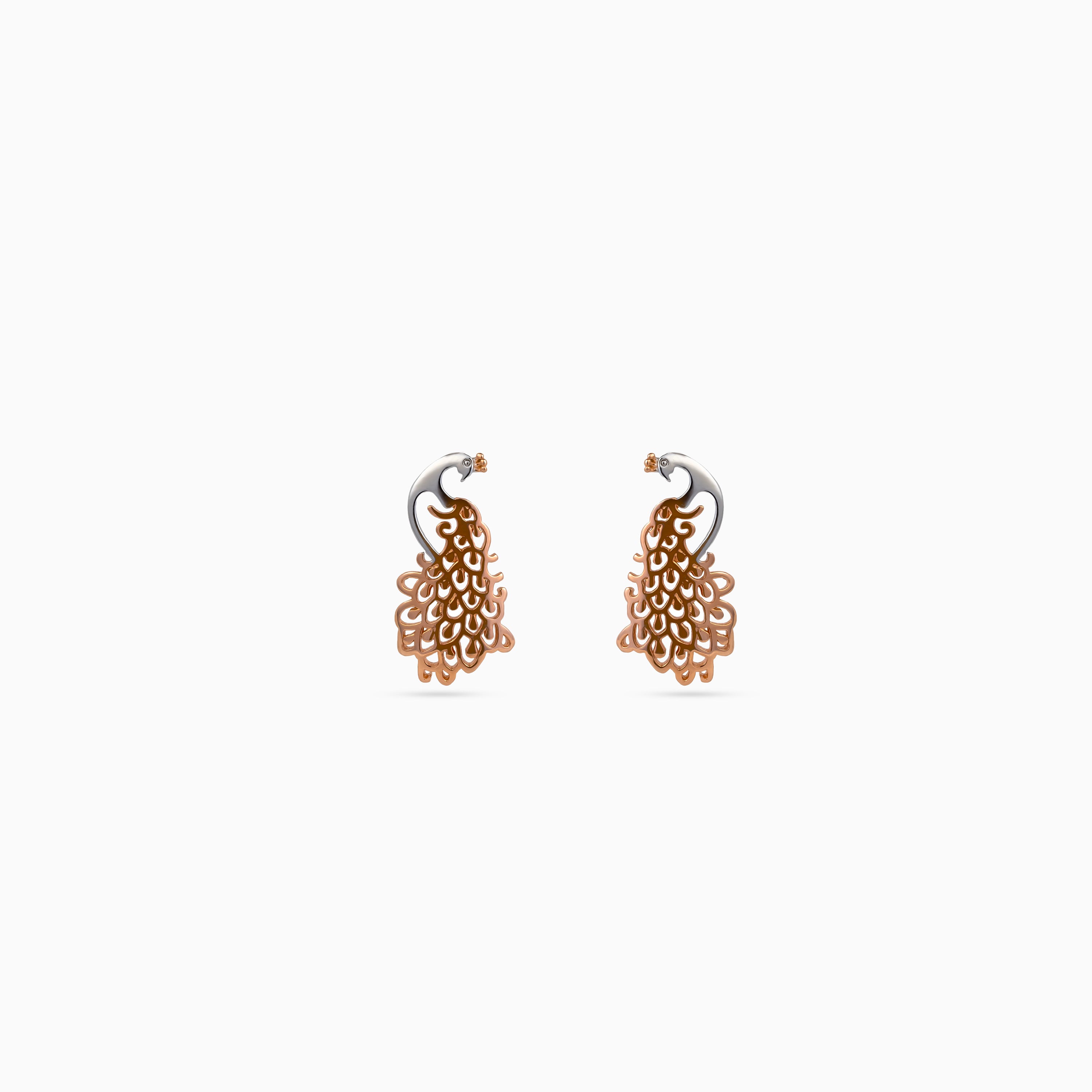 Regal Peacock Filigree Pendant Set