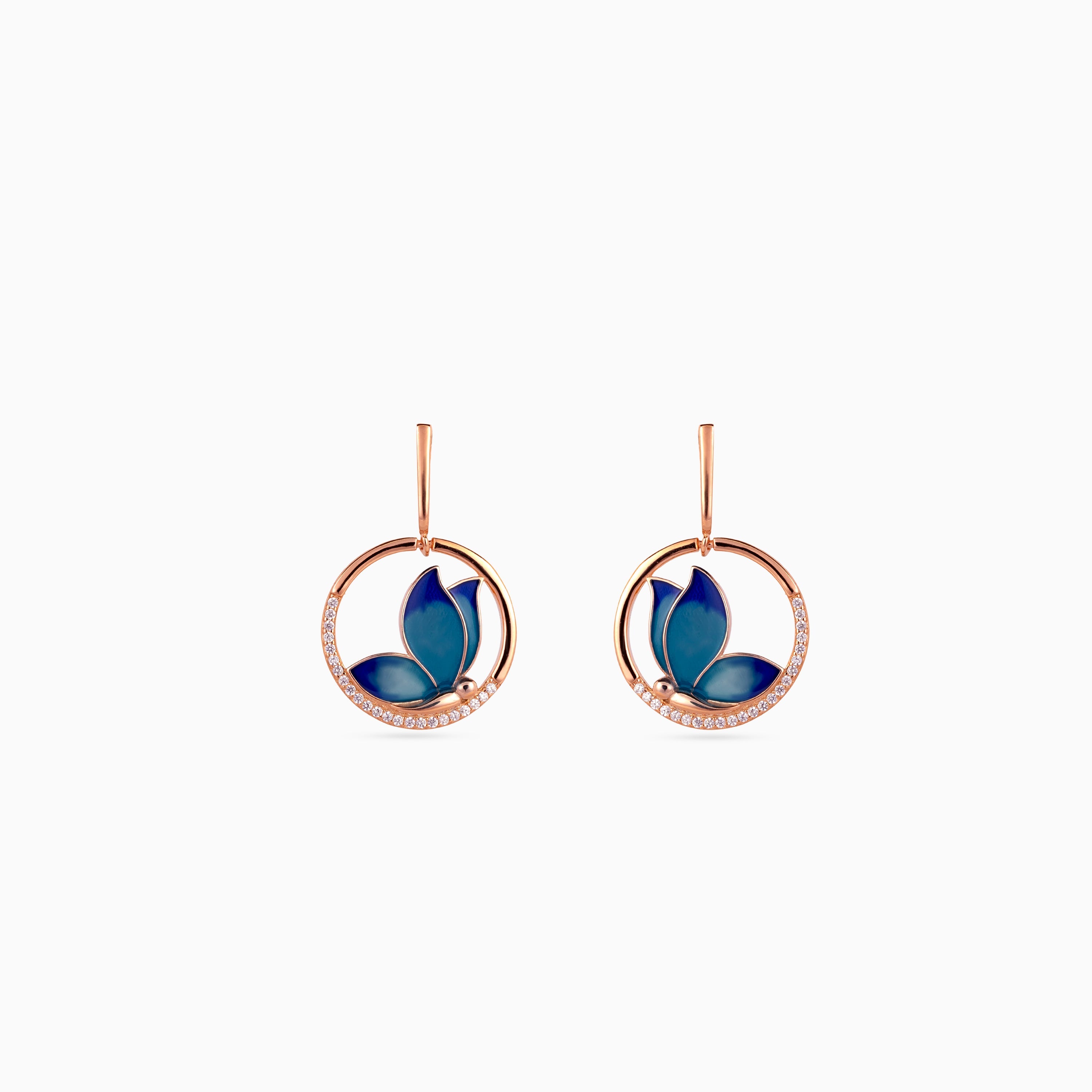 Blue Arc Papillon Pendant Set