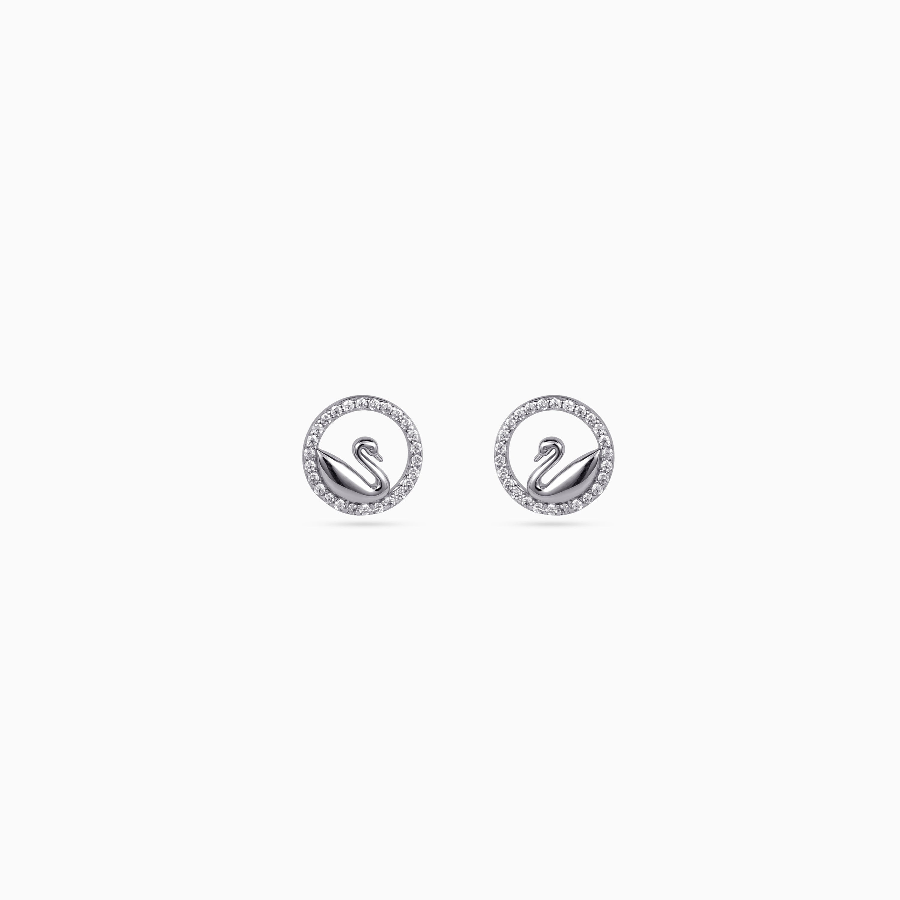 Swan Halo Pendant Set