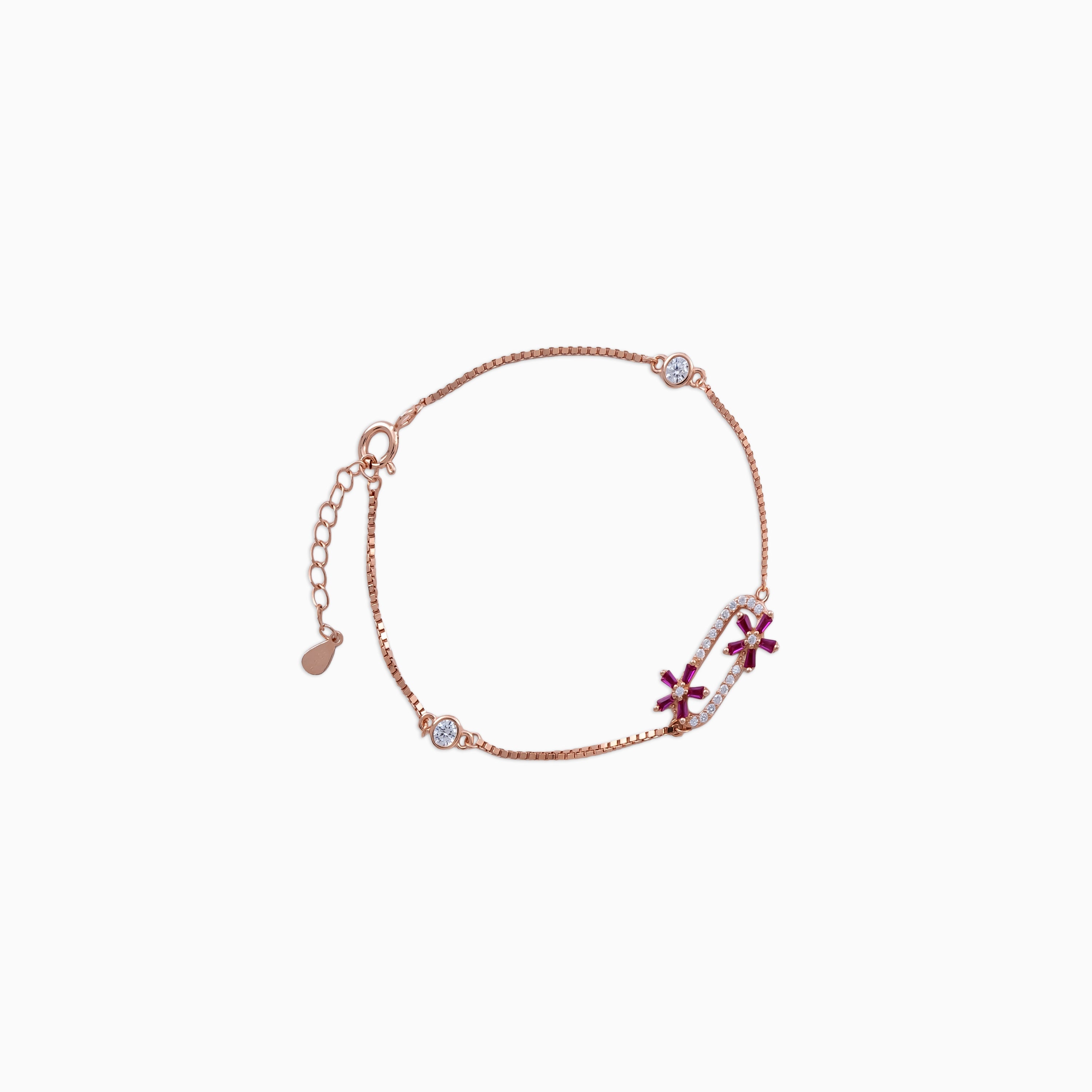 Rose Bloom Link Bracelet