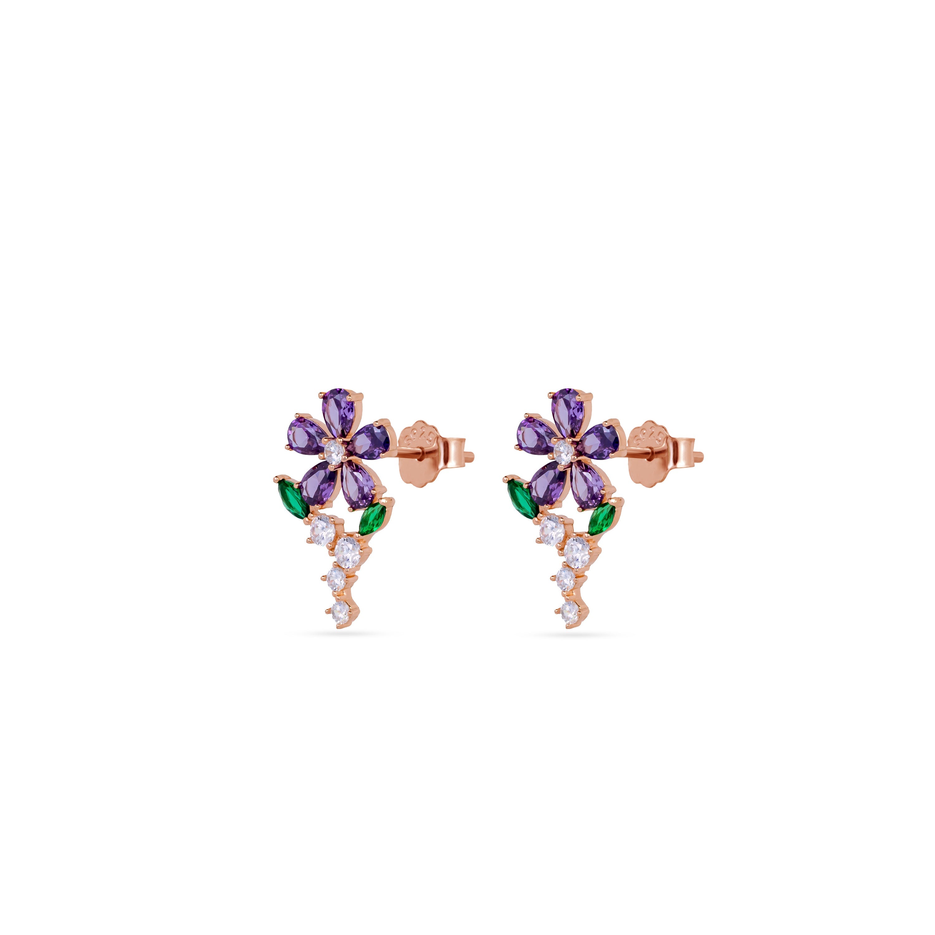 Amethyst Bloom Pendant Set