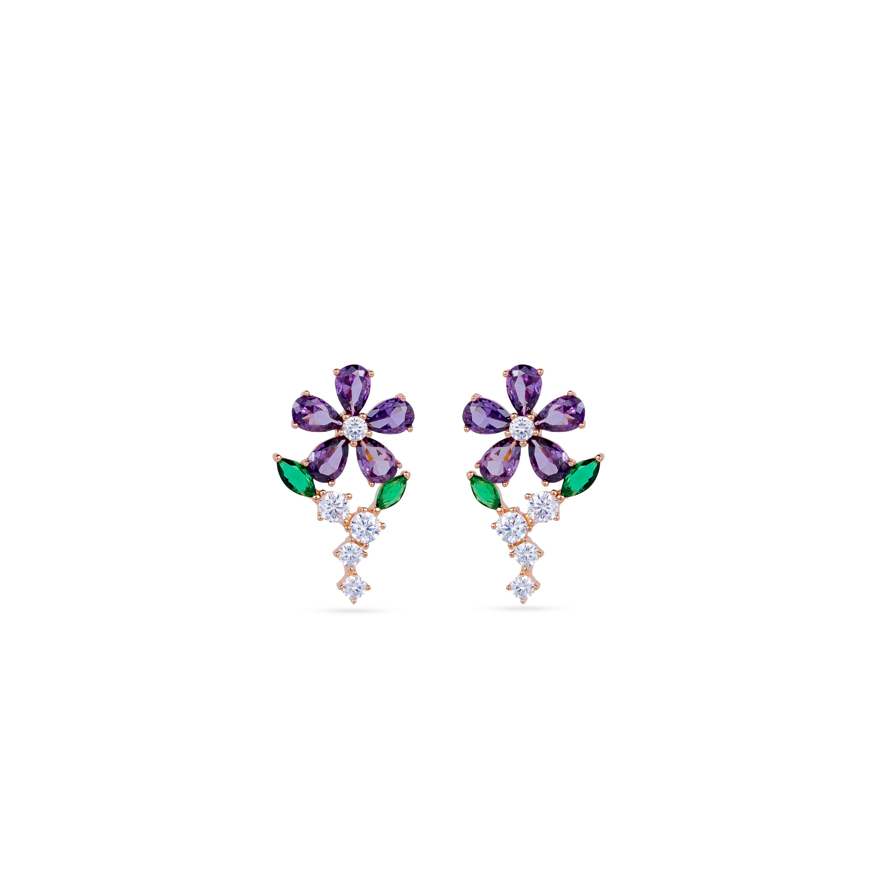 Amethyst Bloom Pendant Set
