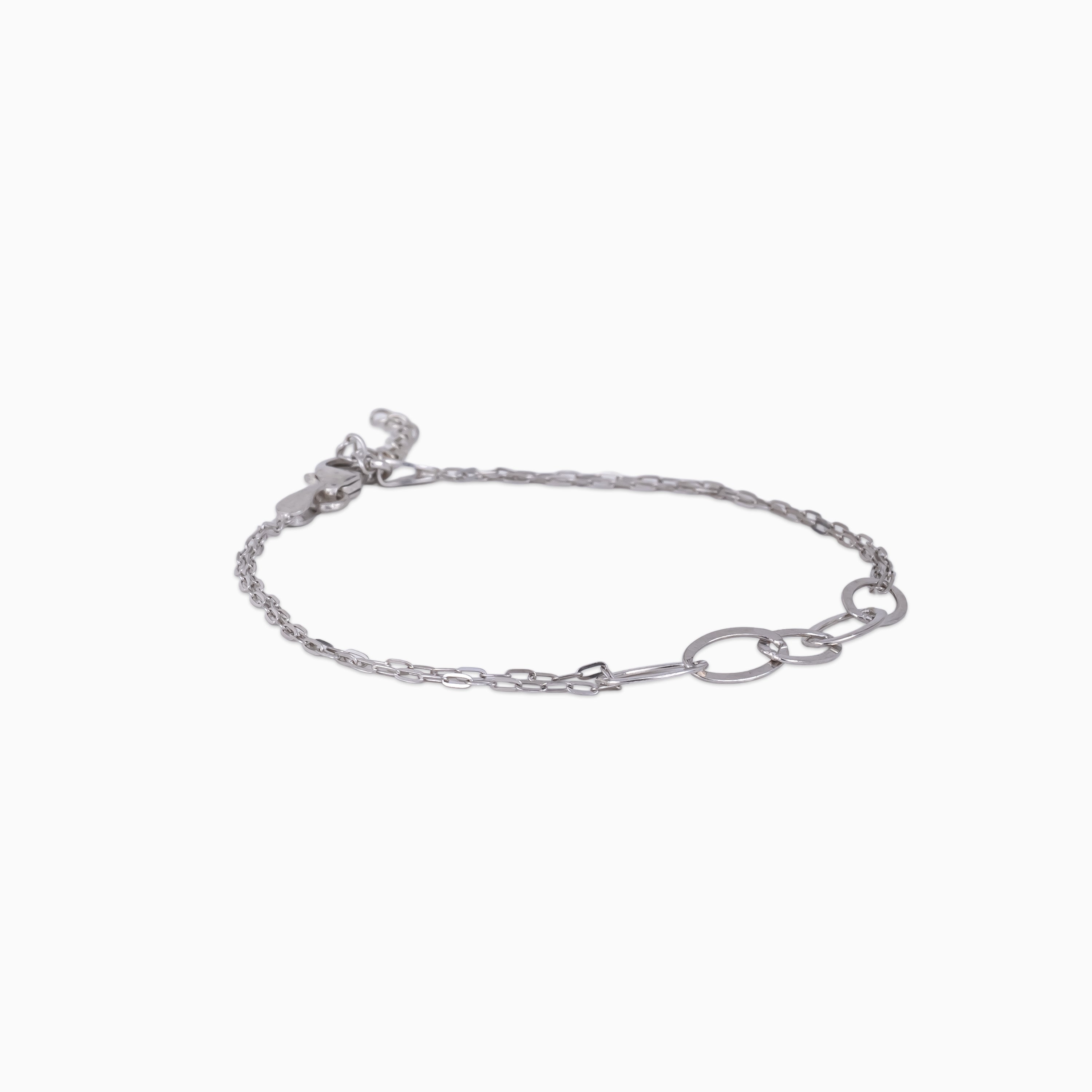 Oval Link Duo Chain Bracelet