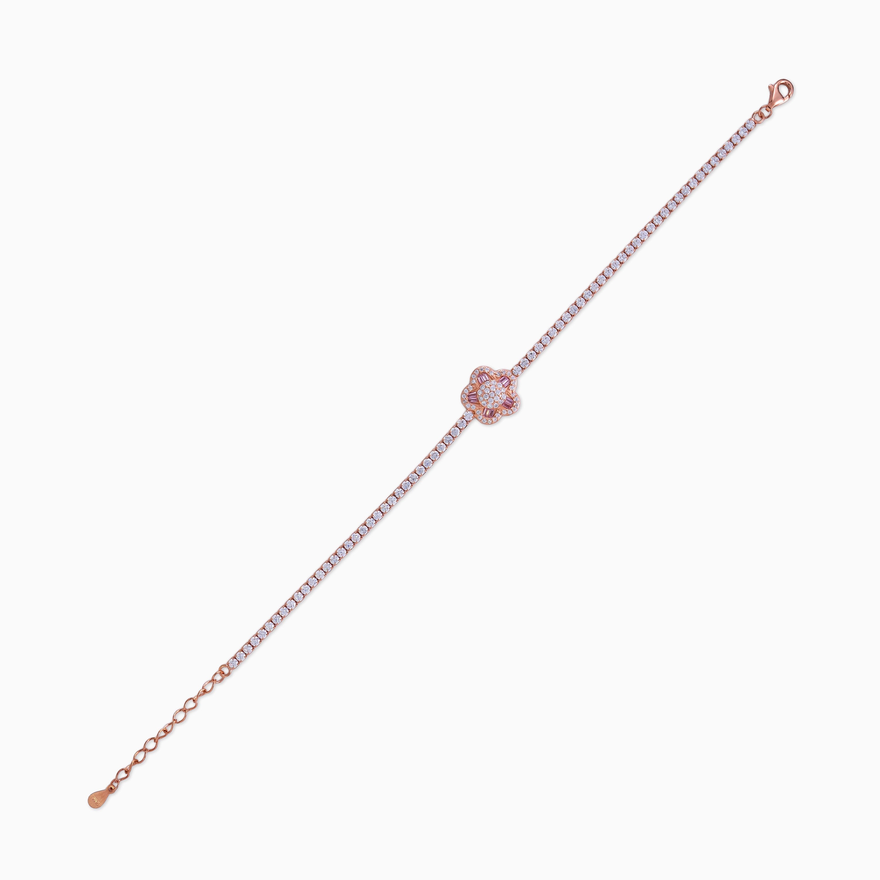 Petite Bloom Tennis Bracelet
