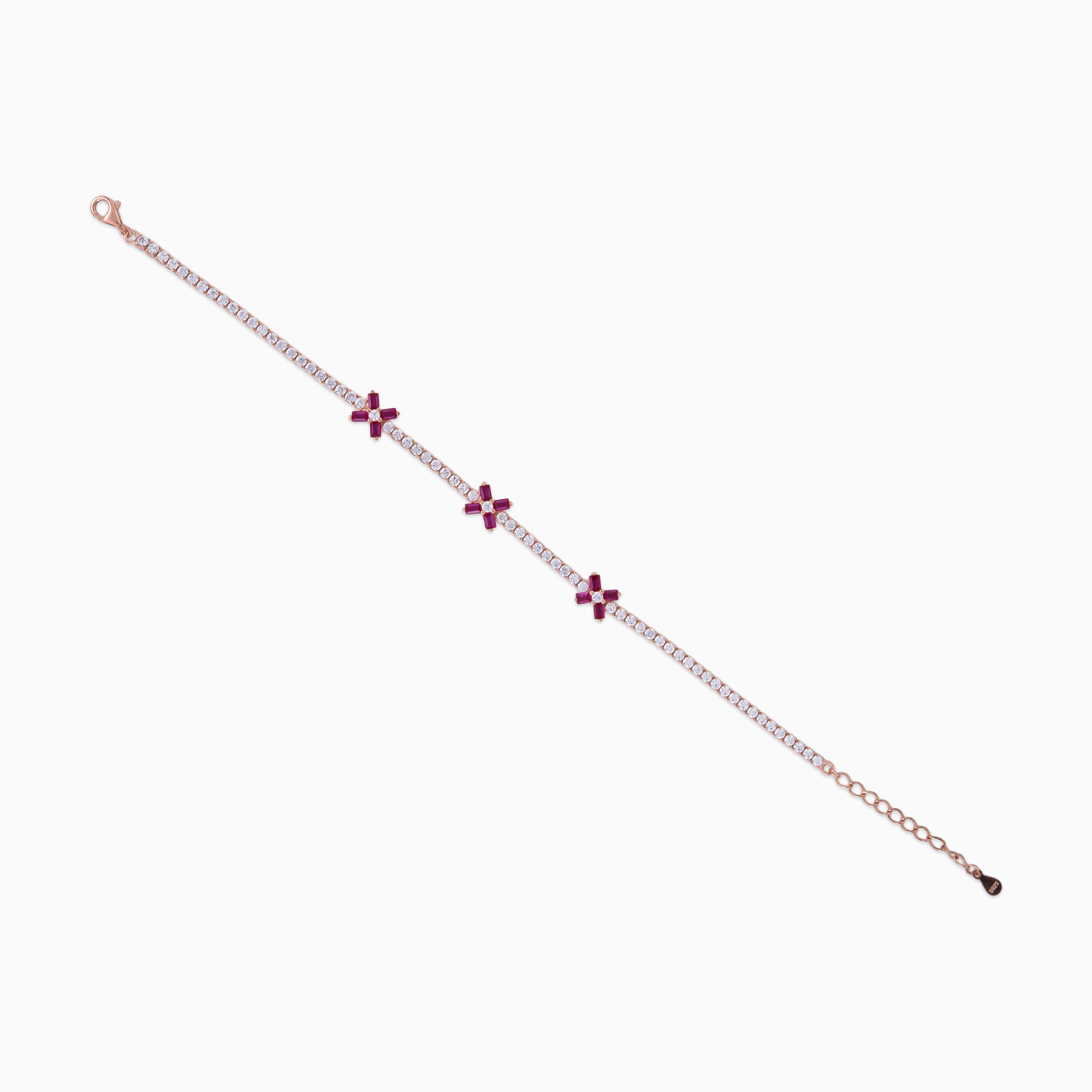 Ruby Star Tennis Bracelet