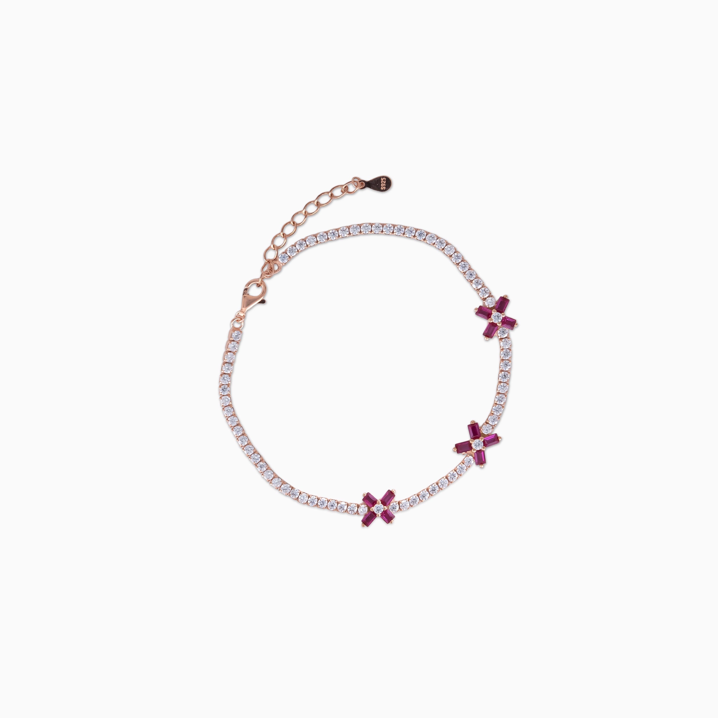 Ruby Star Tennis Bracelet