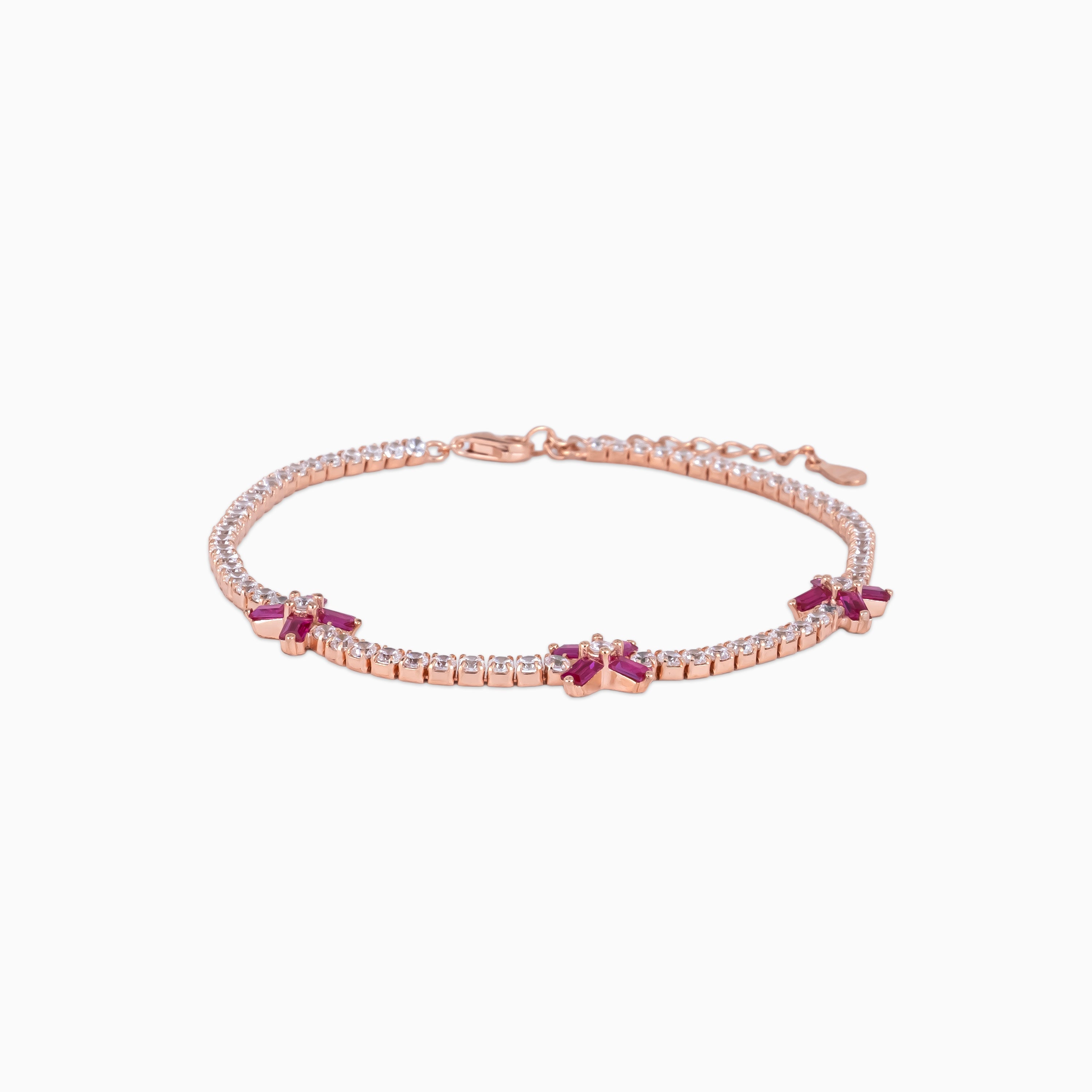 Ruby Star Tennis Bracelet