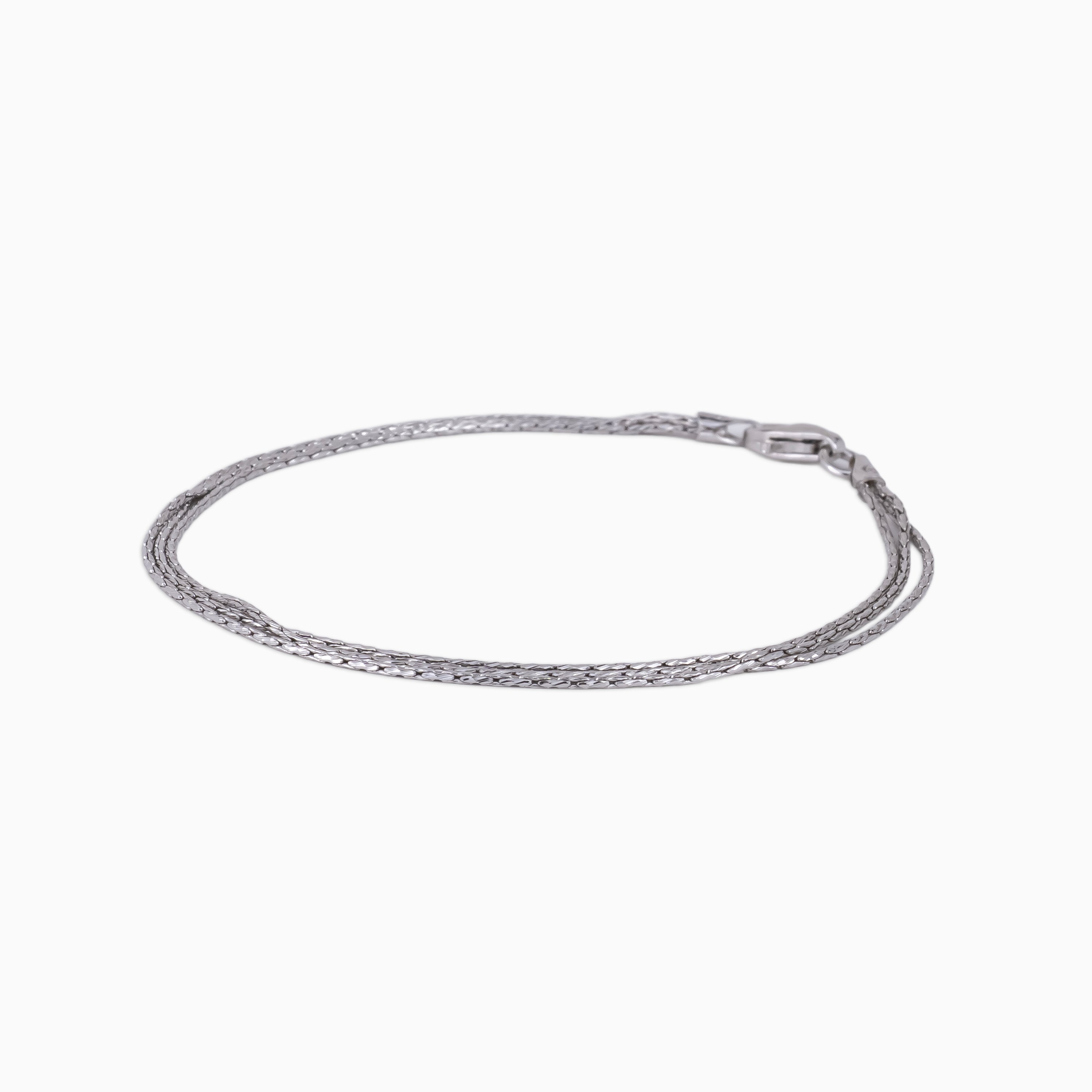 Sleek Weave Chain Bracelet