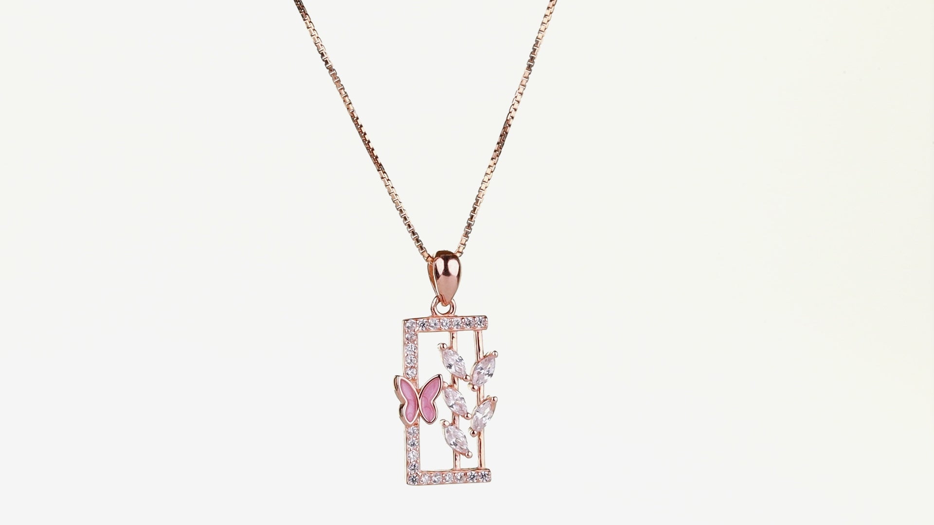 Garden Window Butterfly Necklace