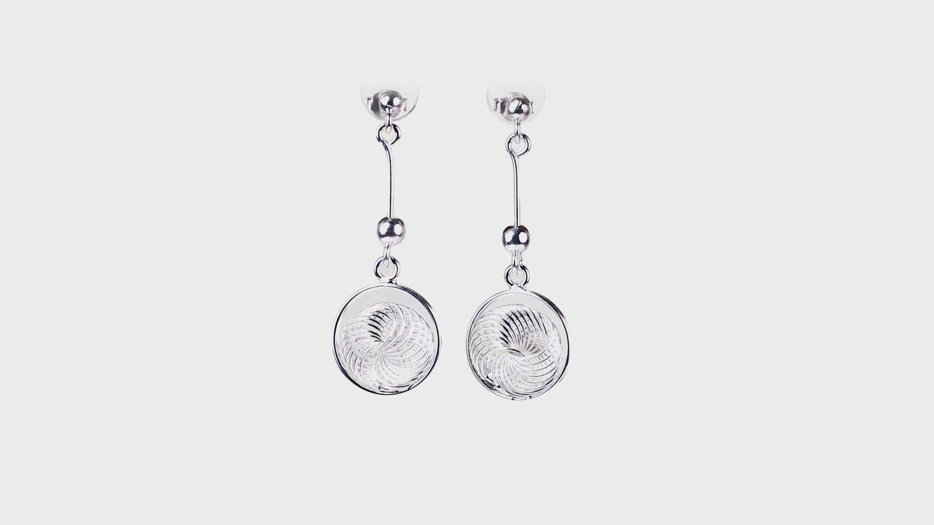 Silver Filigree Medallion Drops