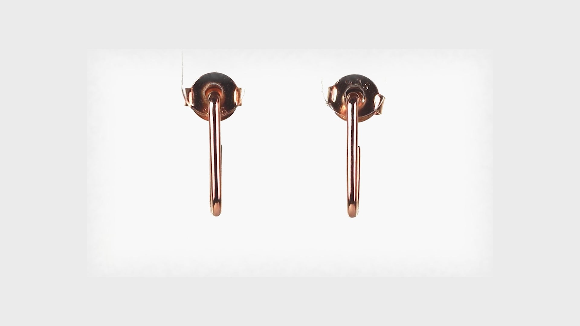 Rose gold U Hoop Minis