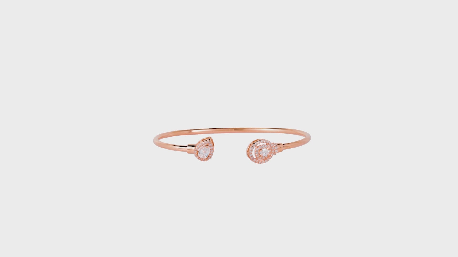 Dewdrop Duo Halo Bangle