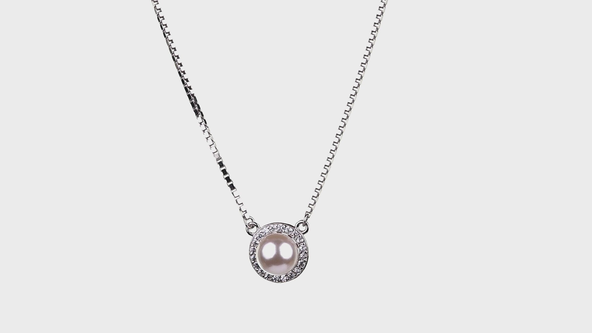 Pearl Halo Medallion Necklace