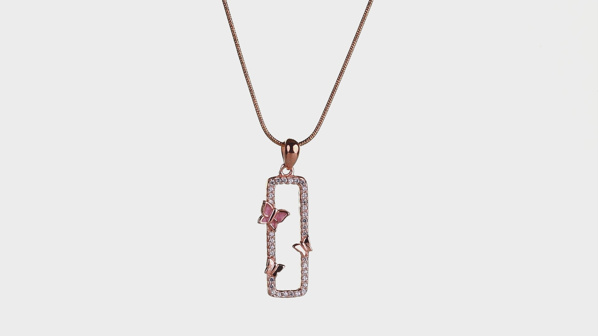 Flutter Frame Butterfly Necklace