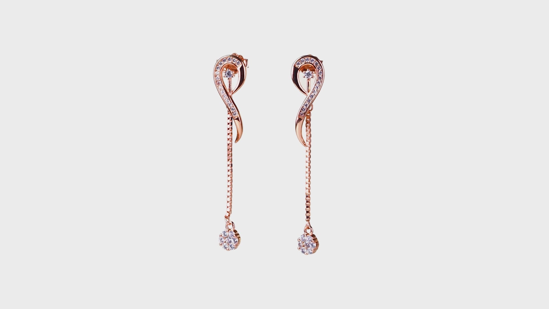 Swirl Chain Pavé Drops