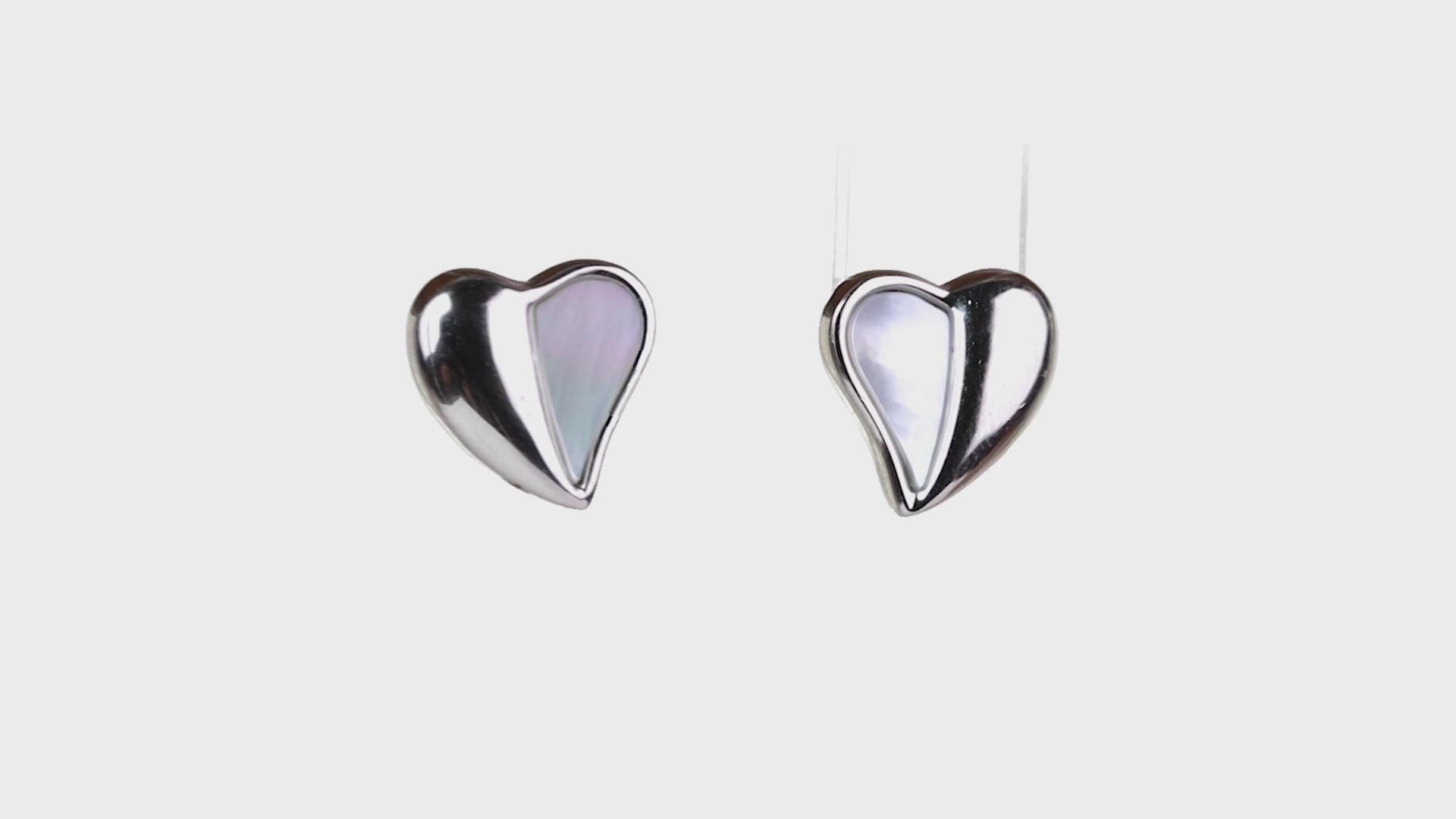 Heartline Mother of Pearl Studs