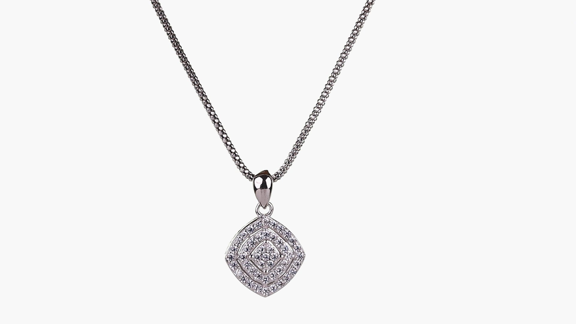 Constellation Pavé Cushion Pendant Set