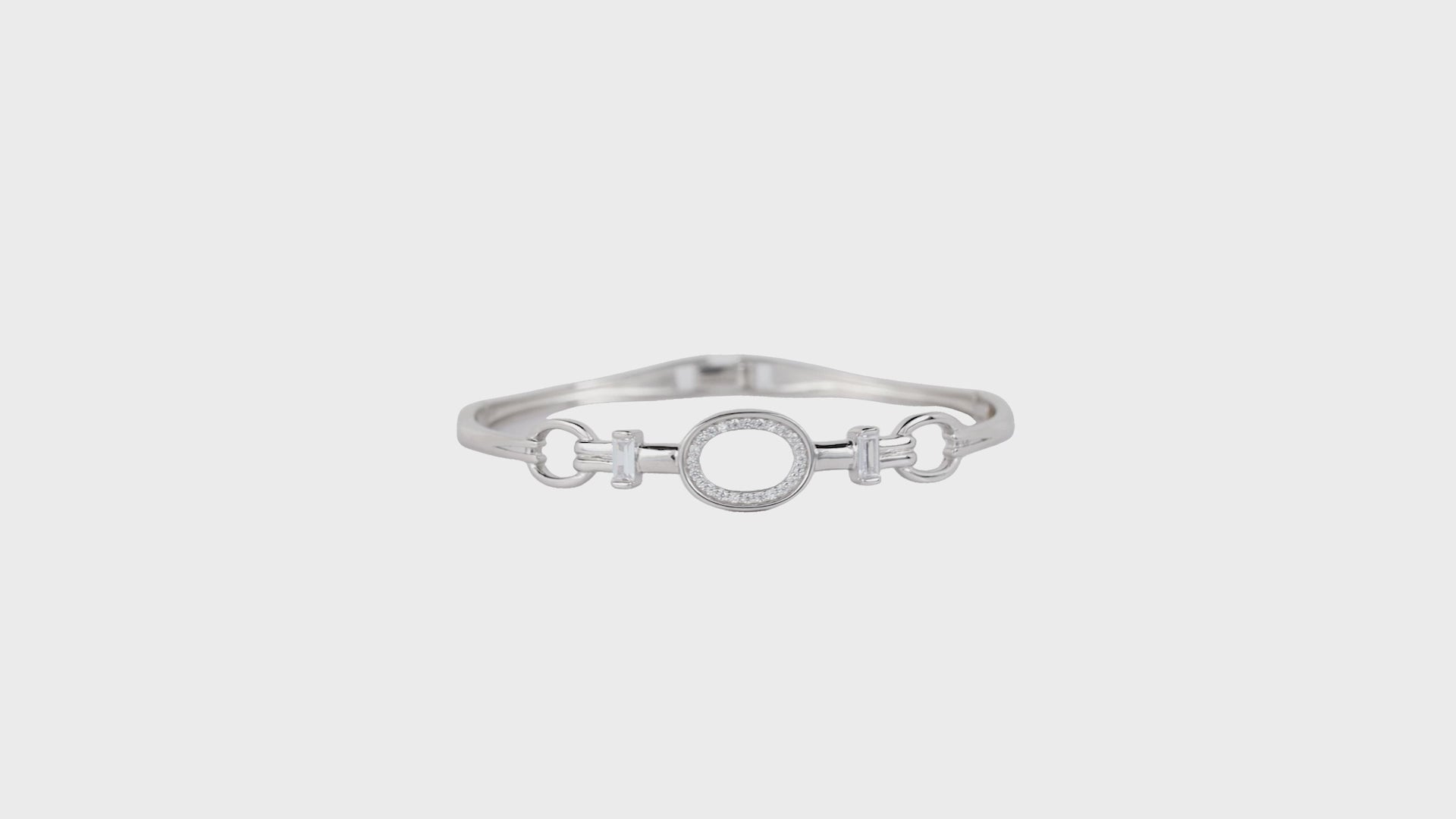 Pavé Oval Link Bangle