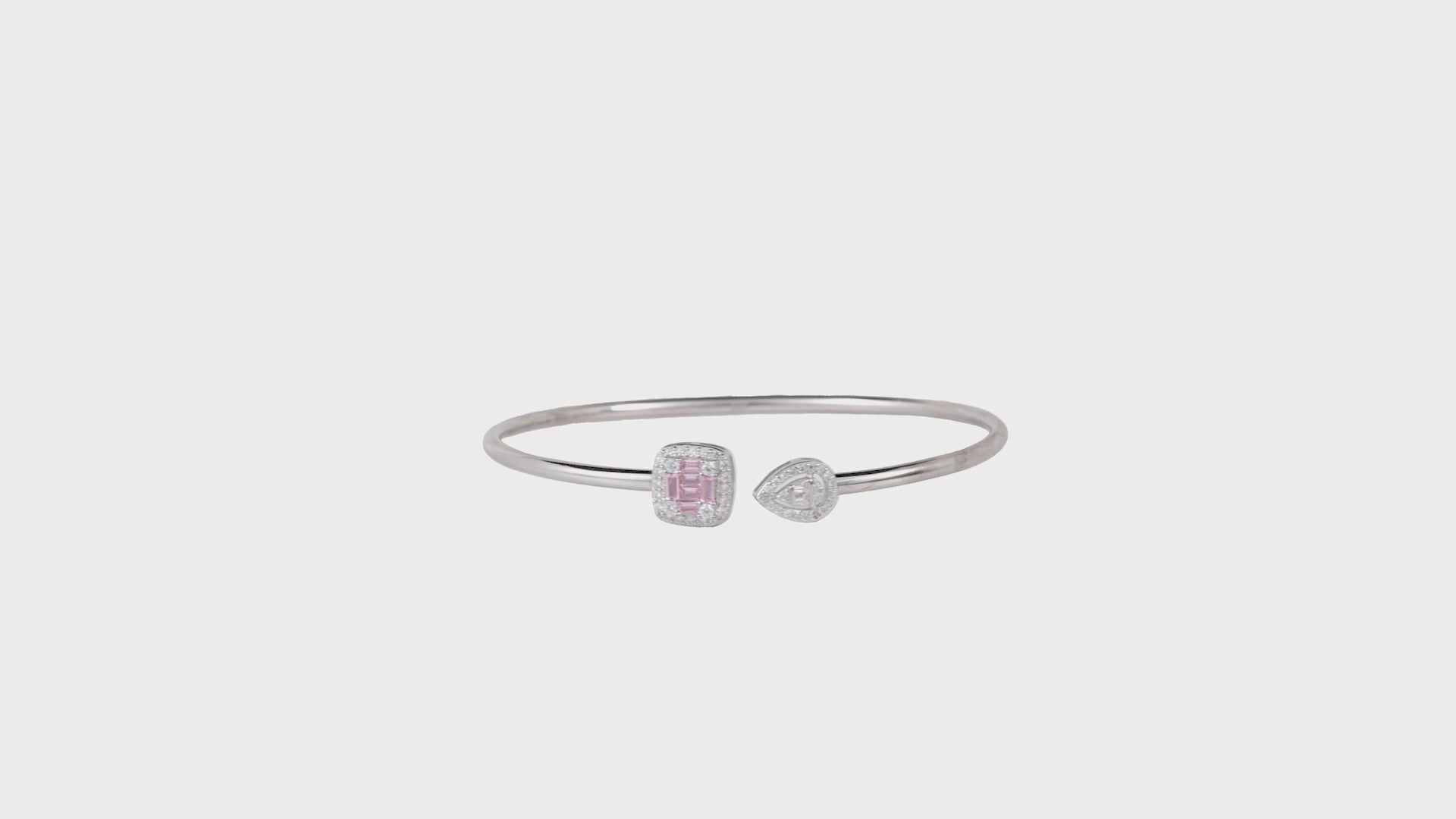 Pear & Orbit Halo Bangle