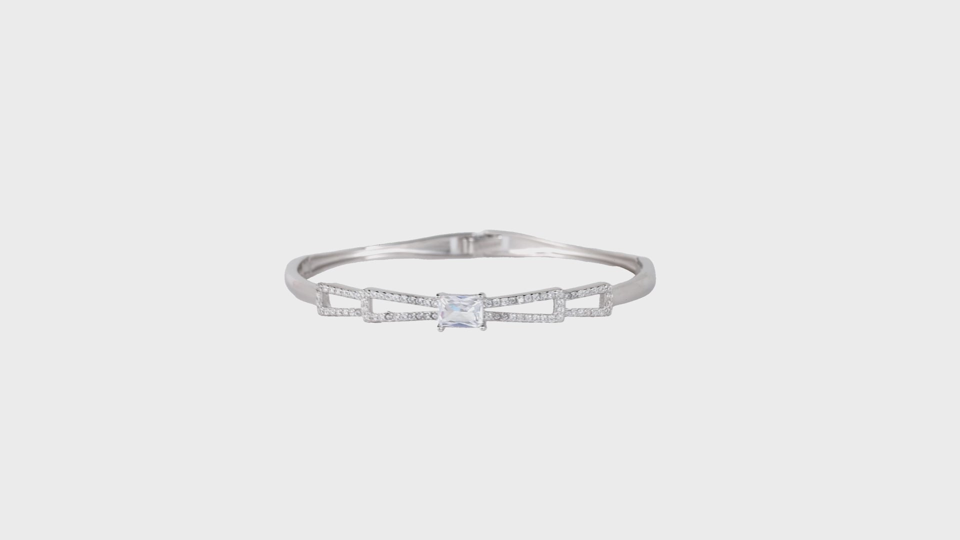 Linear Pavé ID Bangle