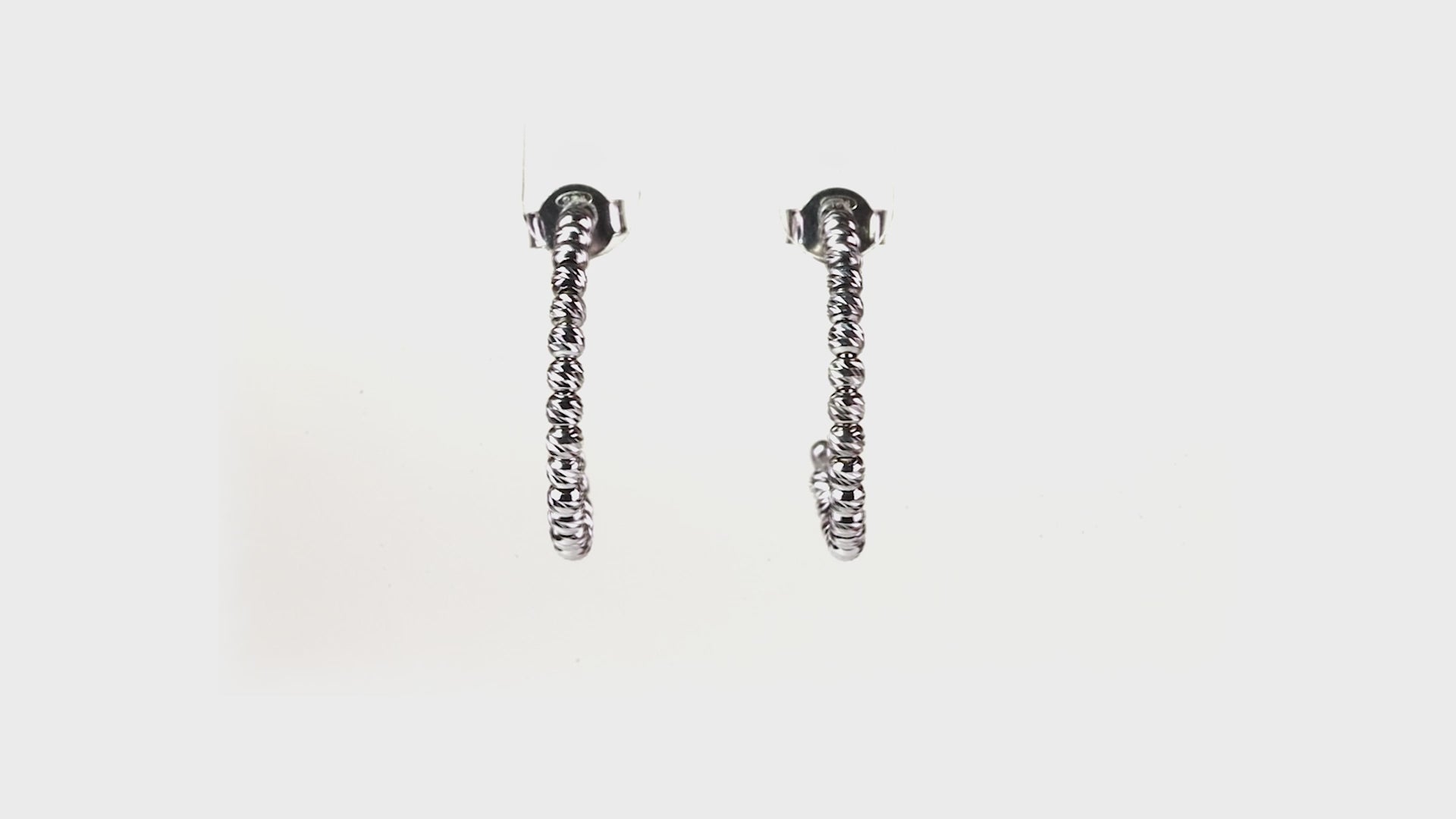 Silver Filigree Diamond Drops