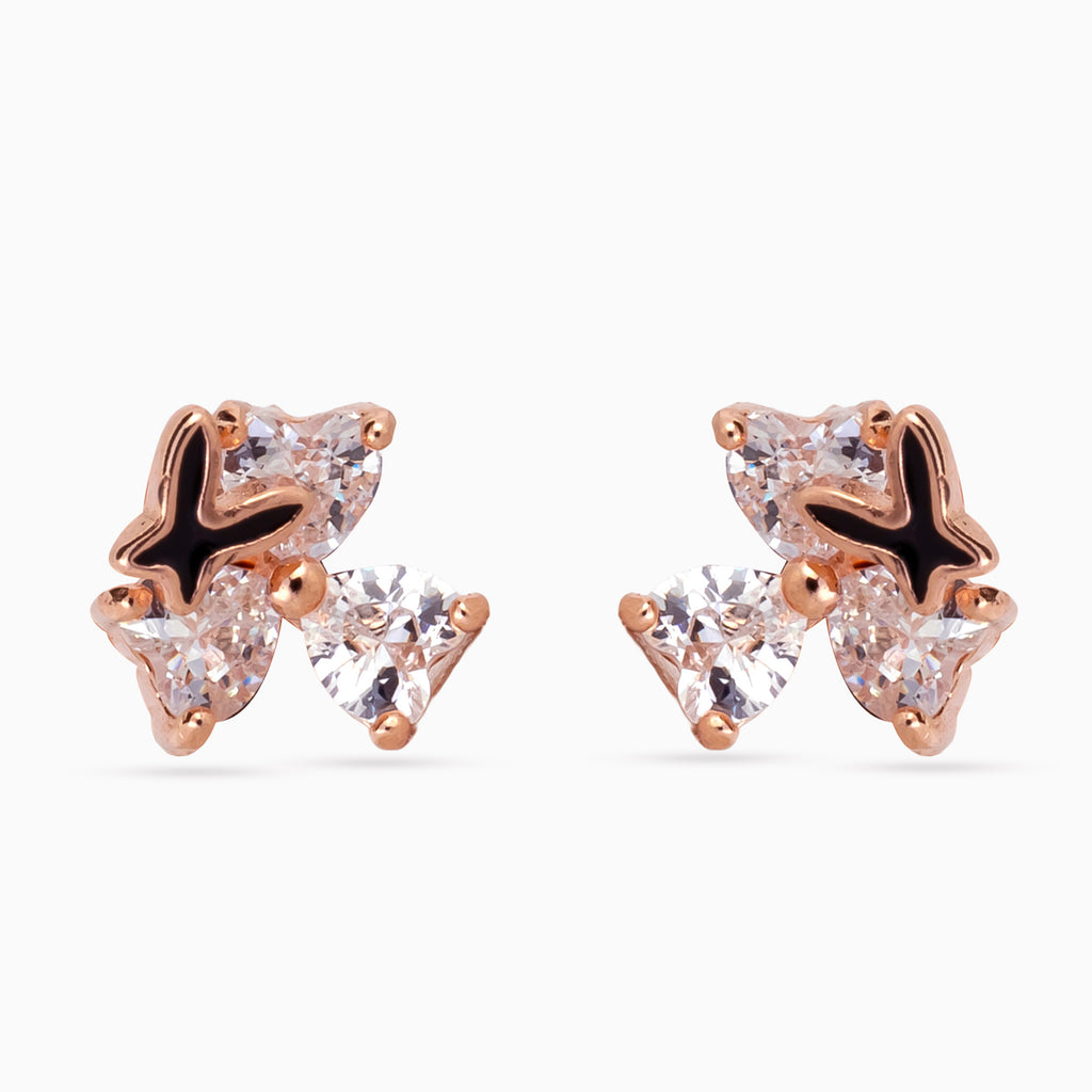 Midnight Étoile Petal Studs