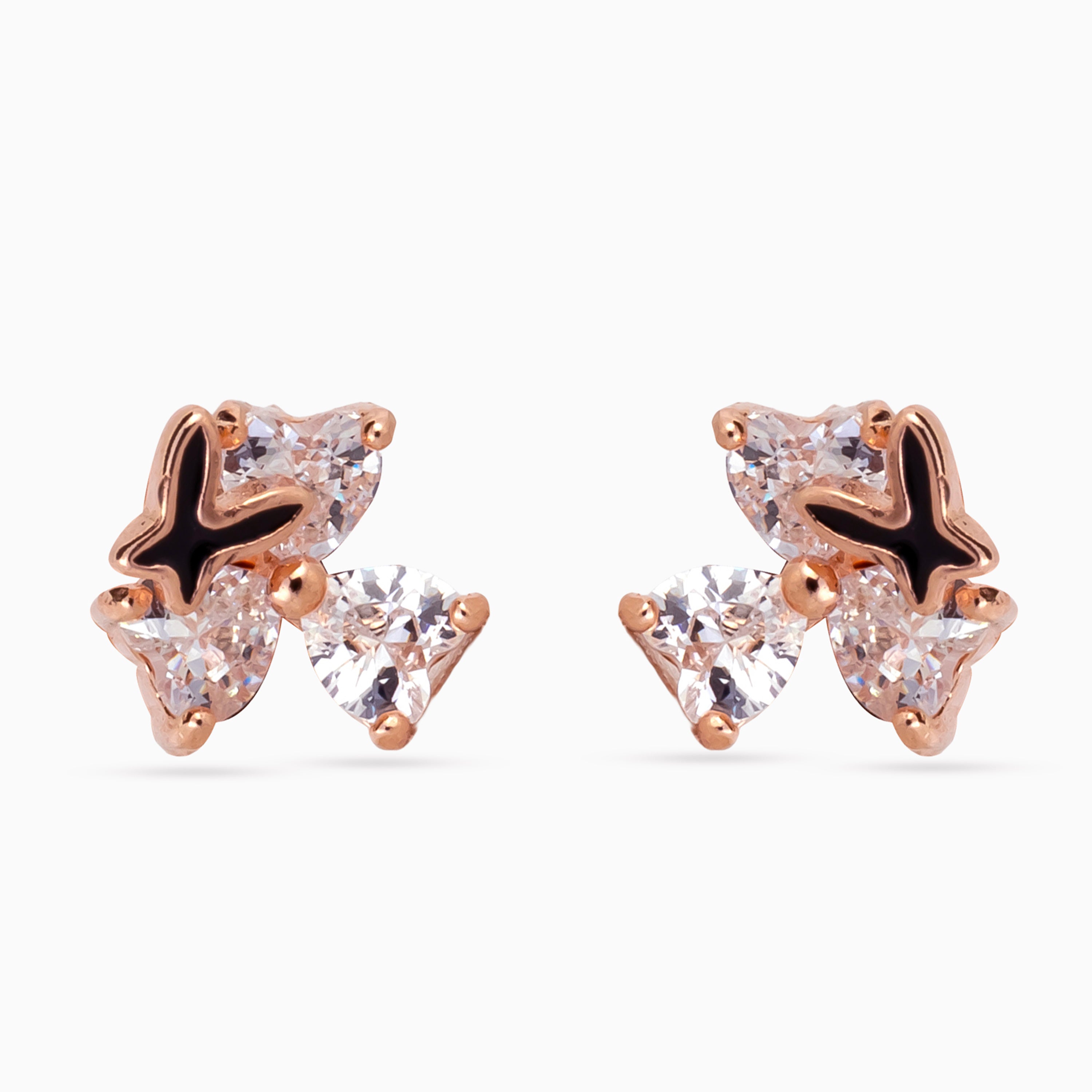 Midnight Étoile Petal Studs