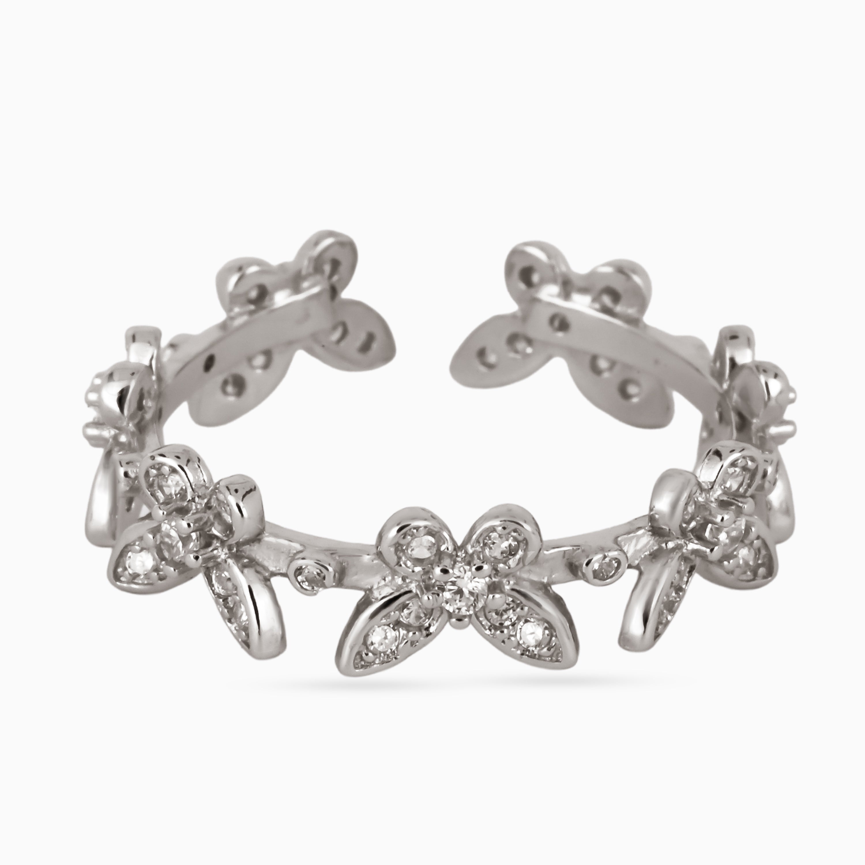 Radiant Bloom Bypass Ring