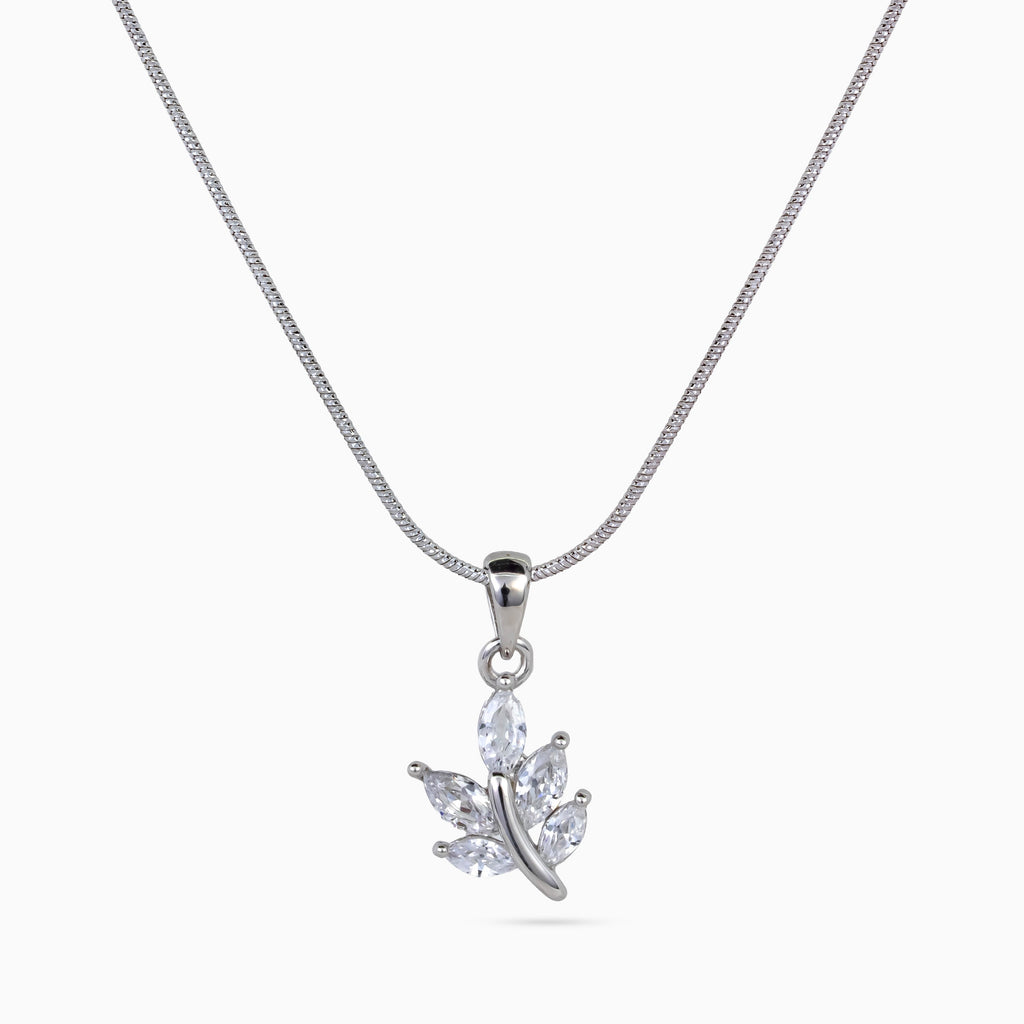 Crystal Leaf Trio Pendant Set