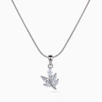 Crystal Leaf Trio Pendant Set