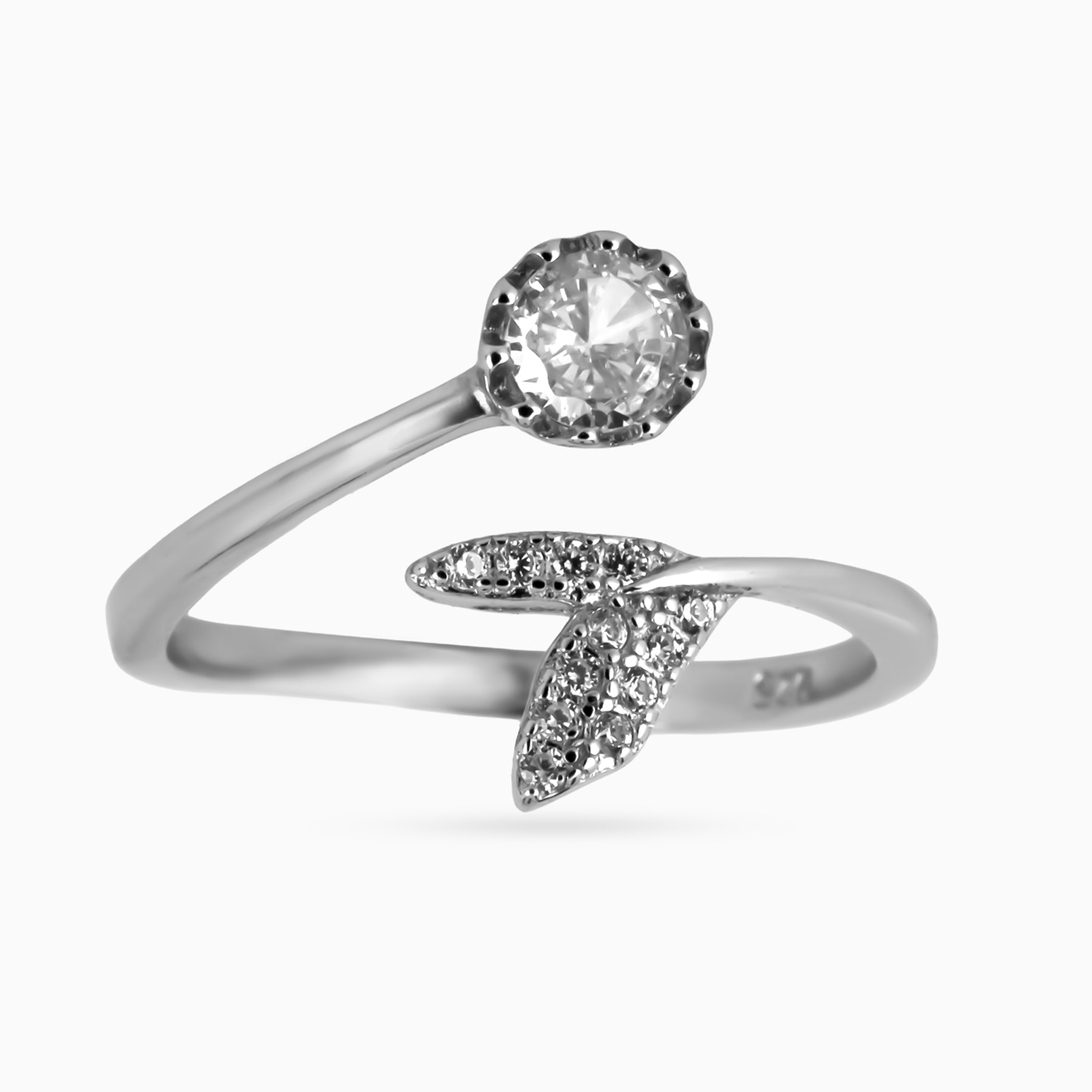 Bud & Leaf Bypass Ring