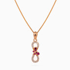 Infinity Papillon Pendant Set