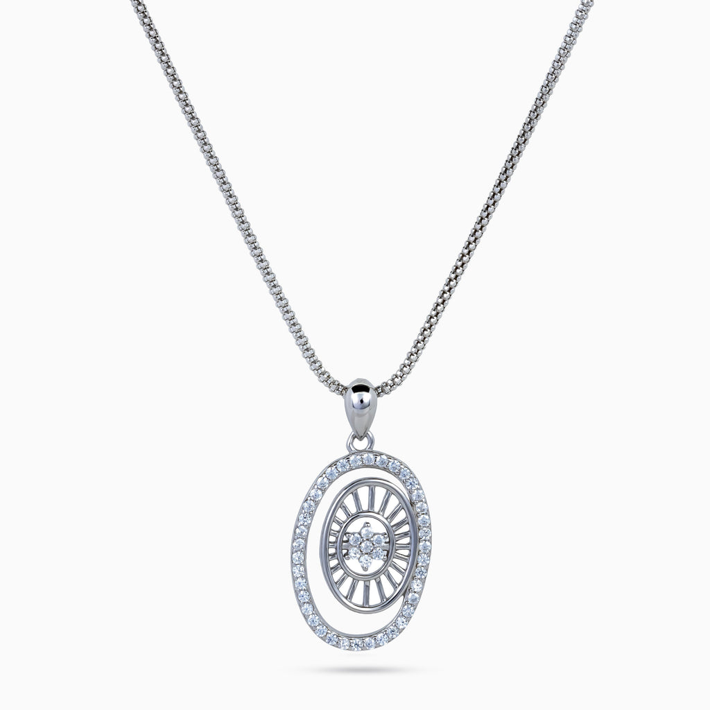 Sunburst Oval Pendant Set