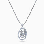 Sunburst Oval Pendant Set