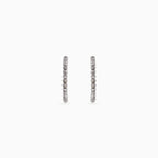 925 silver filigree diamond drop earrings, antique accents, 3 × 2.5 cm