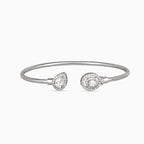 Blush Octagon & Dewdrop Bangle