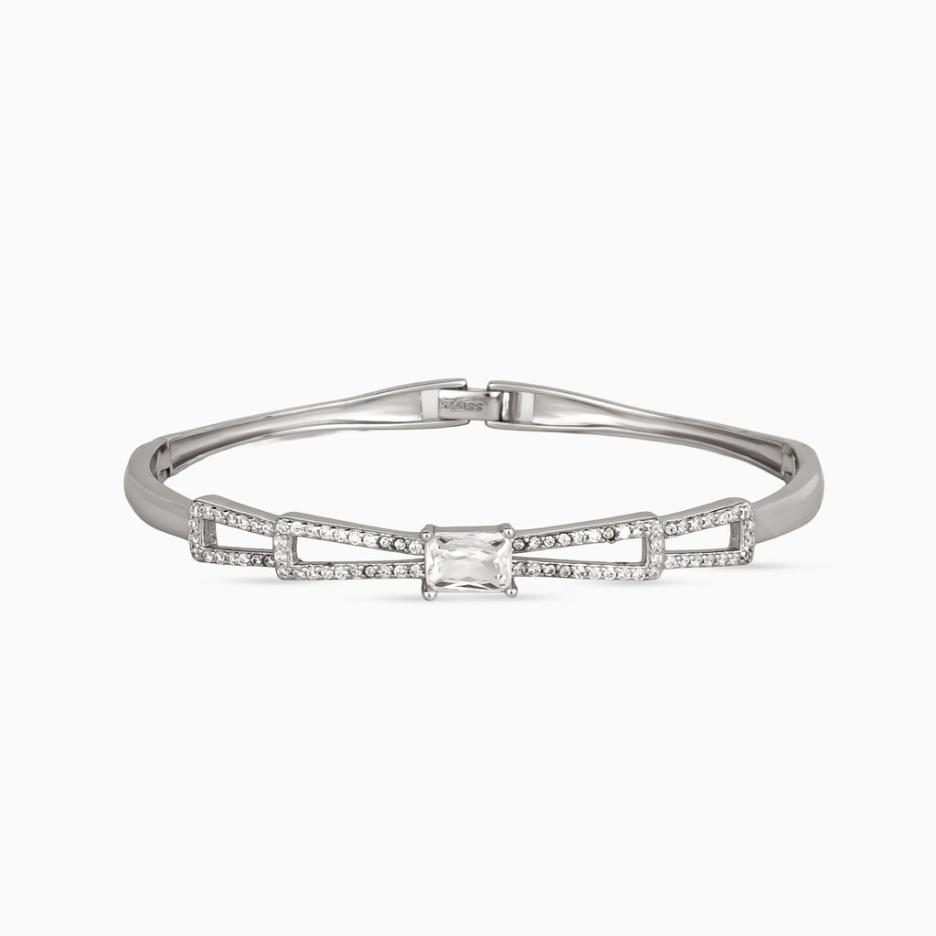 Linear Pavé ID Bangle