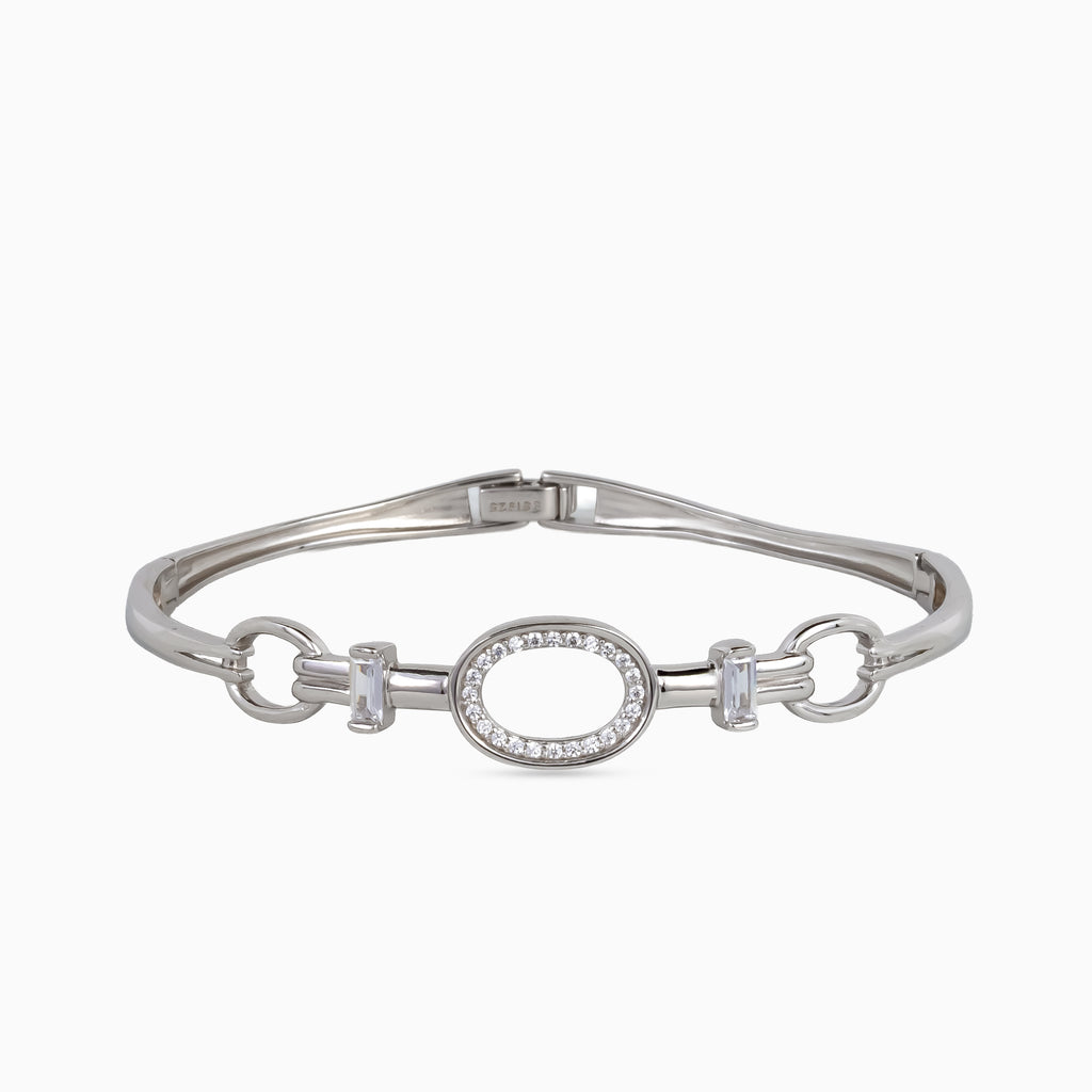 Pavé Oval Link Bangle