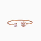 Octagon & Pear Halo Bangle