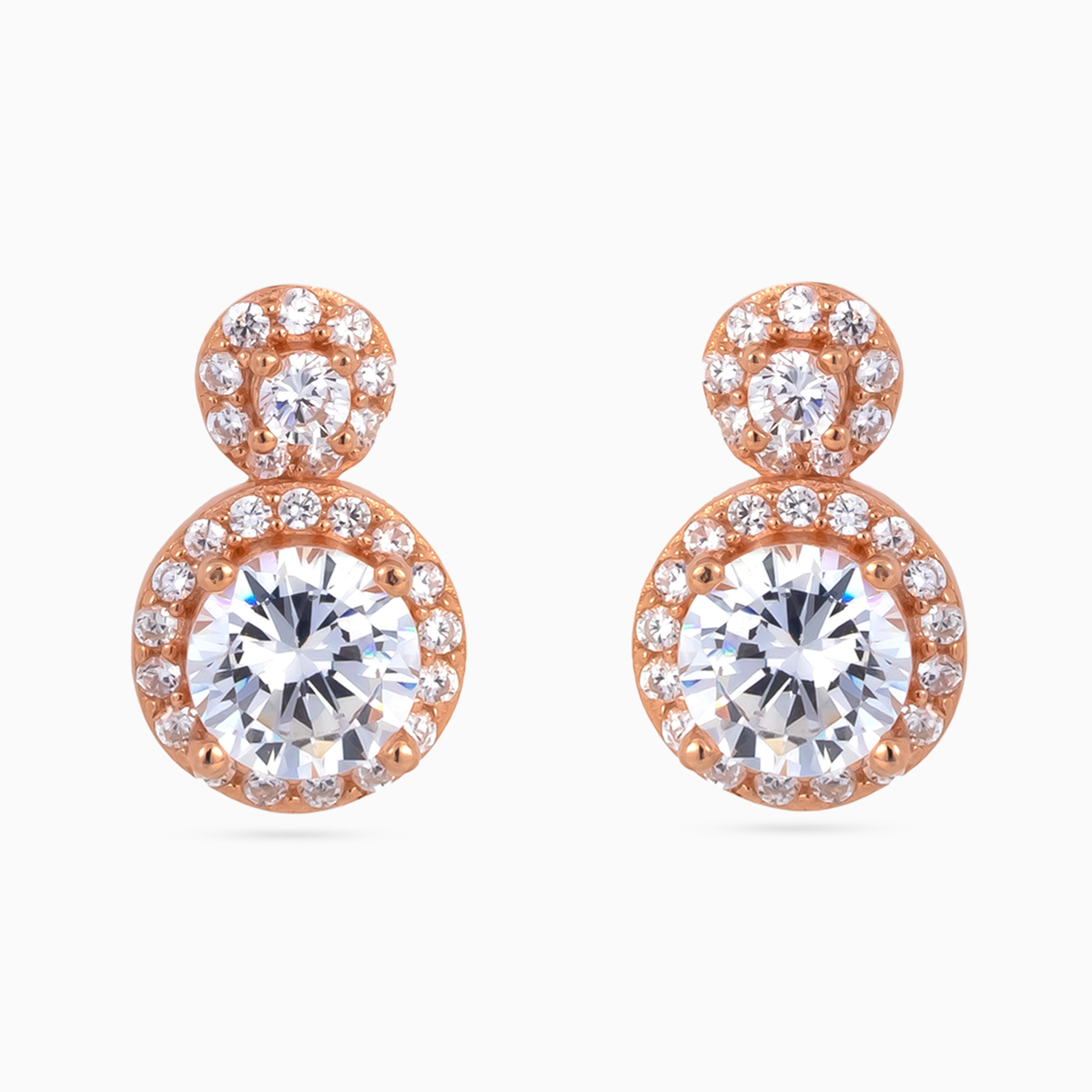 Duo Halo Round Studs