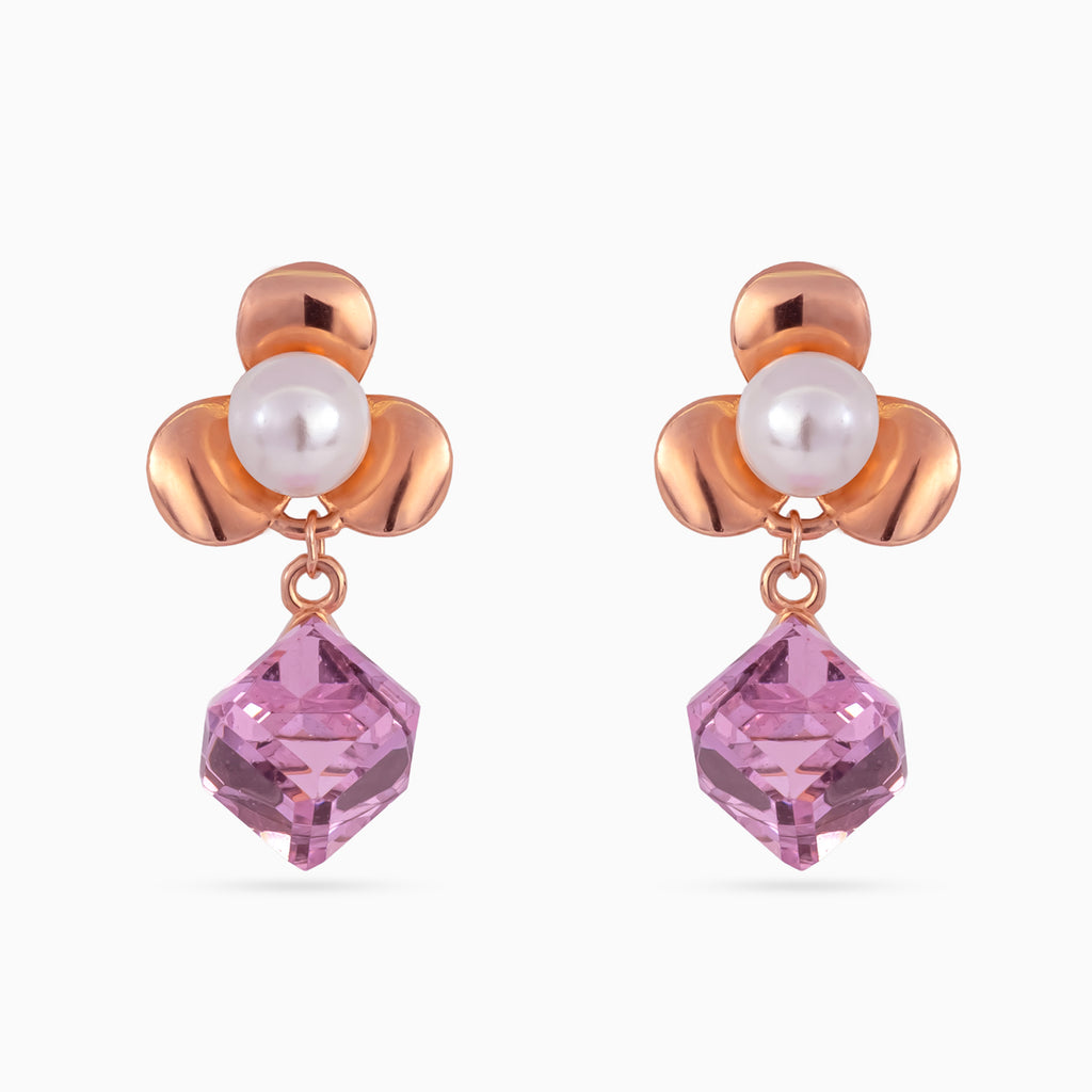 Rose Gold Orchid Pearl Prism Drops