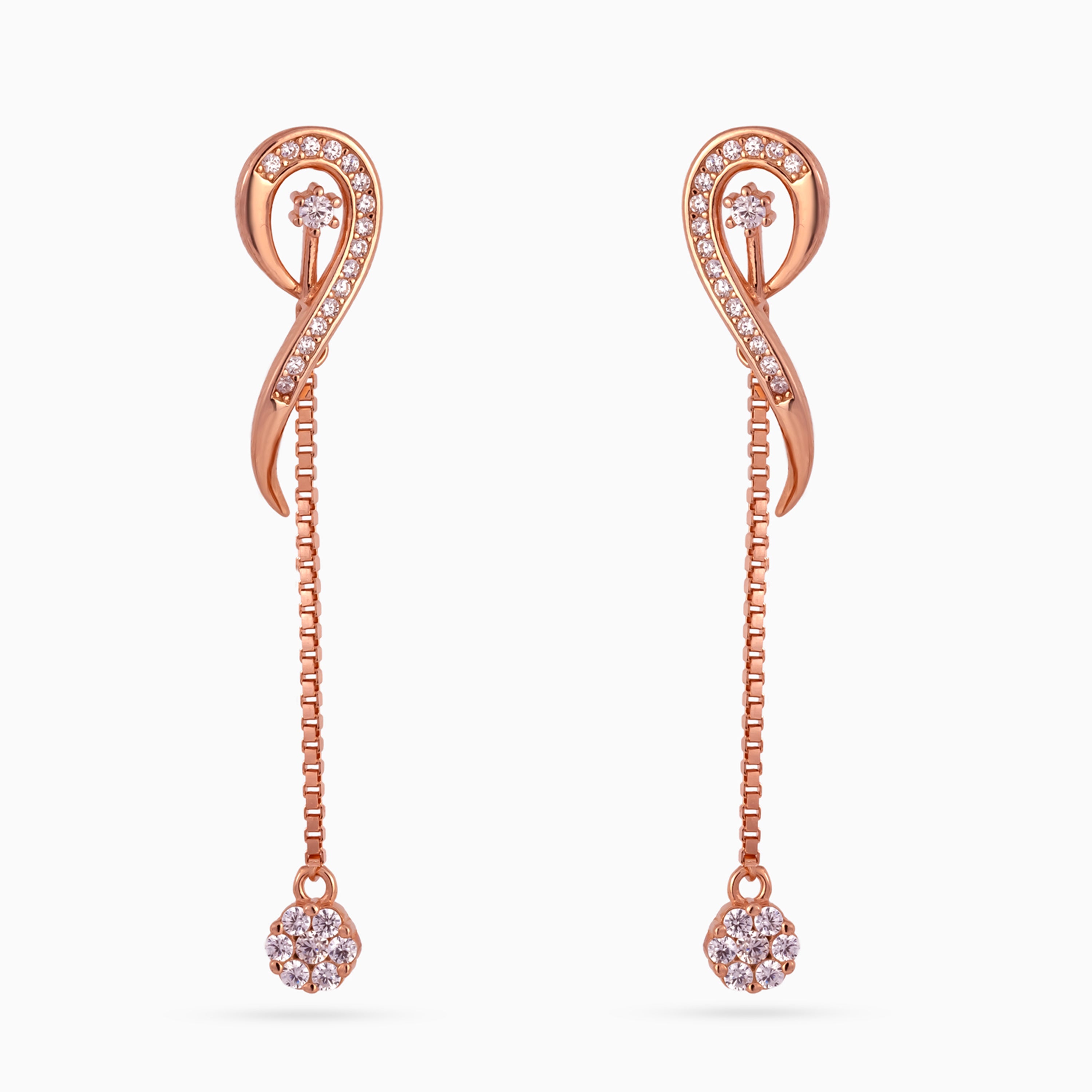 Swirl Chain Pavé Drops