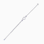 Heart Halo Link Bracelet
